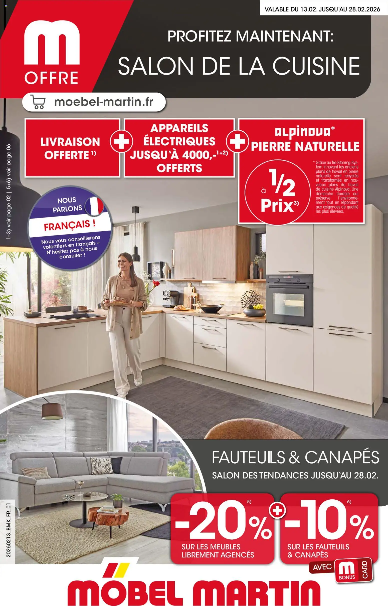 Möbel Martin catalogue Salon de la cuisine - page 1 - valable à partir du 13/02/2026