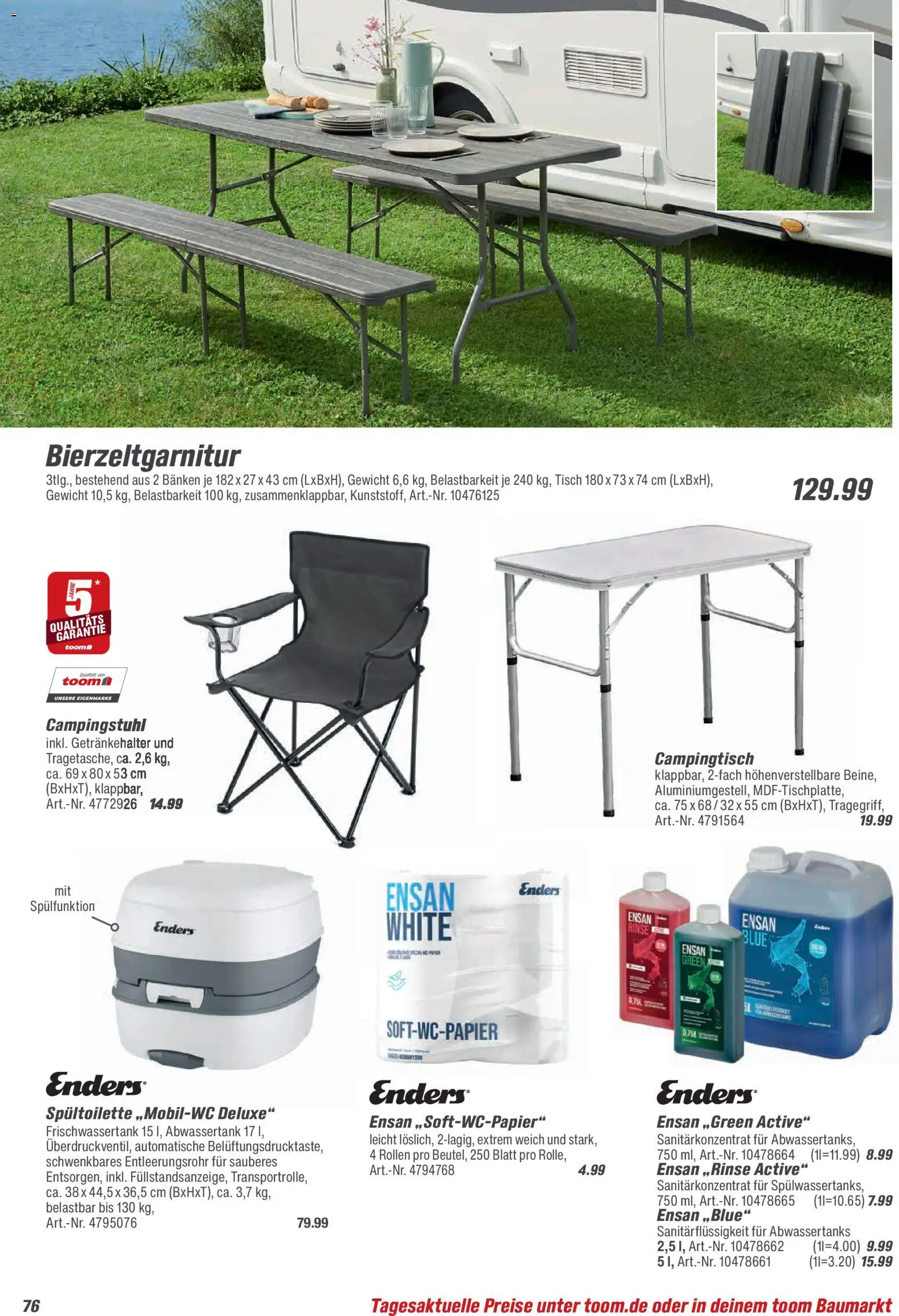 Toom Baumarkt  Gartenmöbel & Solar-Leuchten 2026 - Seite 76 - gültig ab 01.01.2026