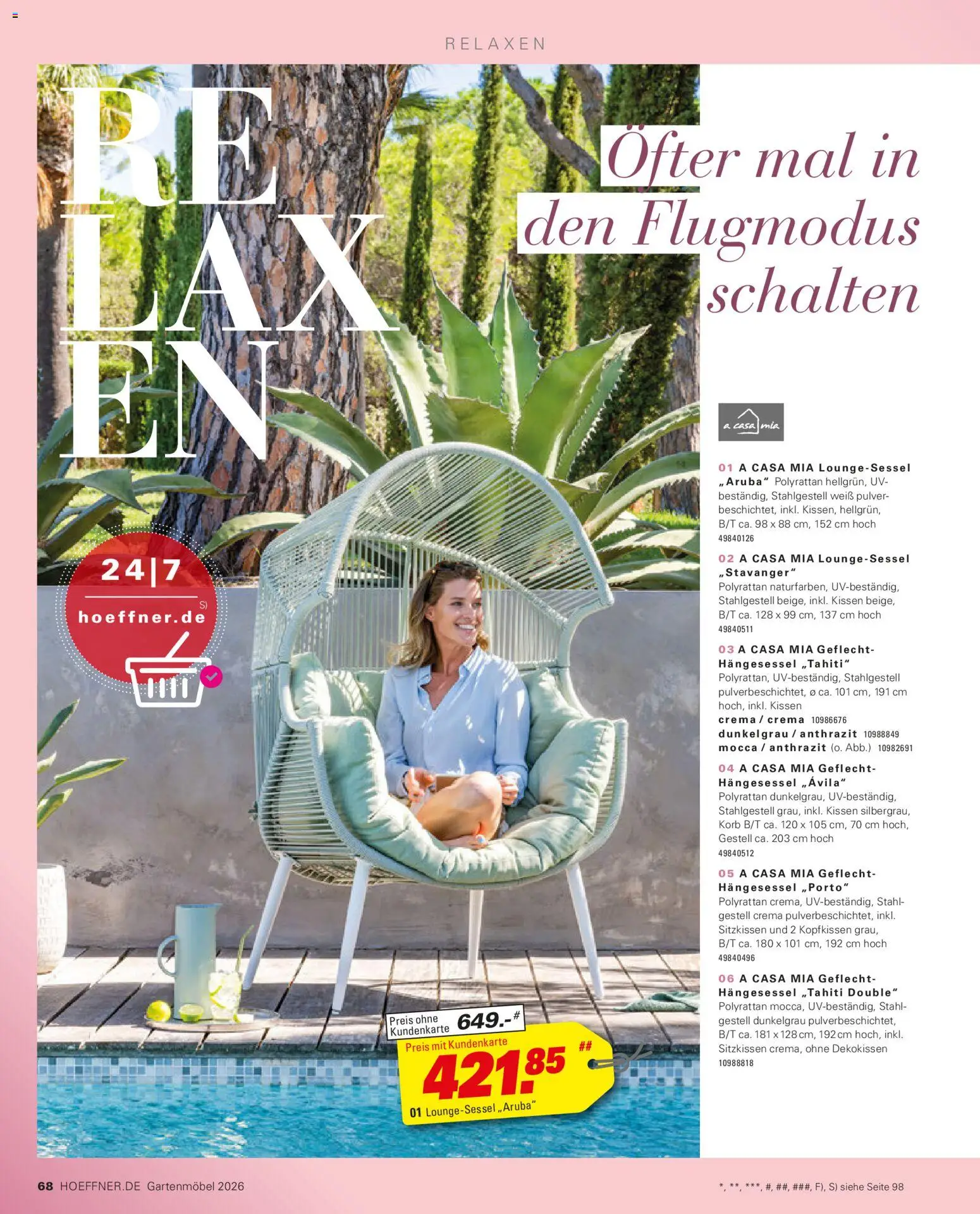 Höffner Prospekt Gartenmöbel - Seite 68 - gültig ab 27.03.2026