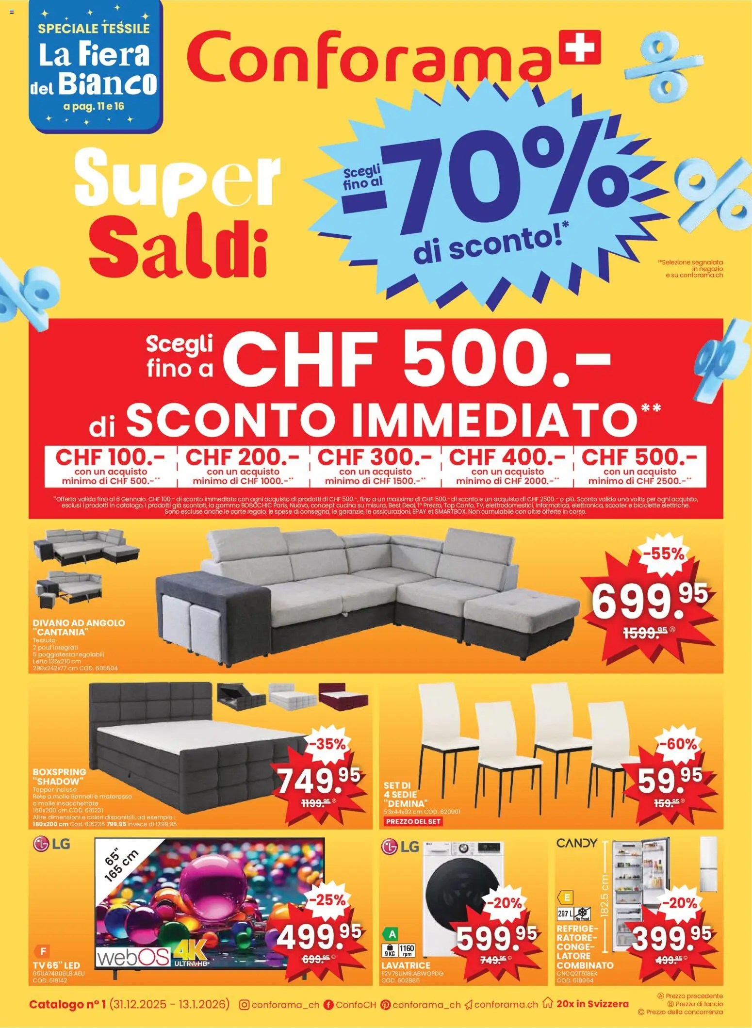 Conforama Aktionen IT - Seite 1- gültig ab 31.12.2025