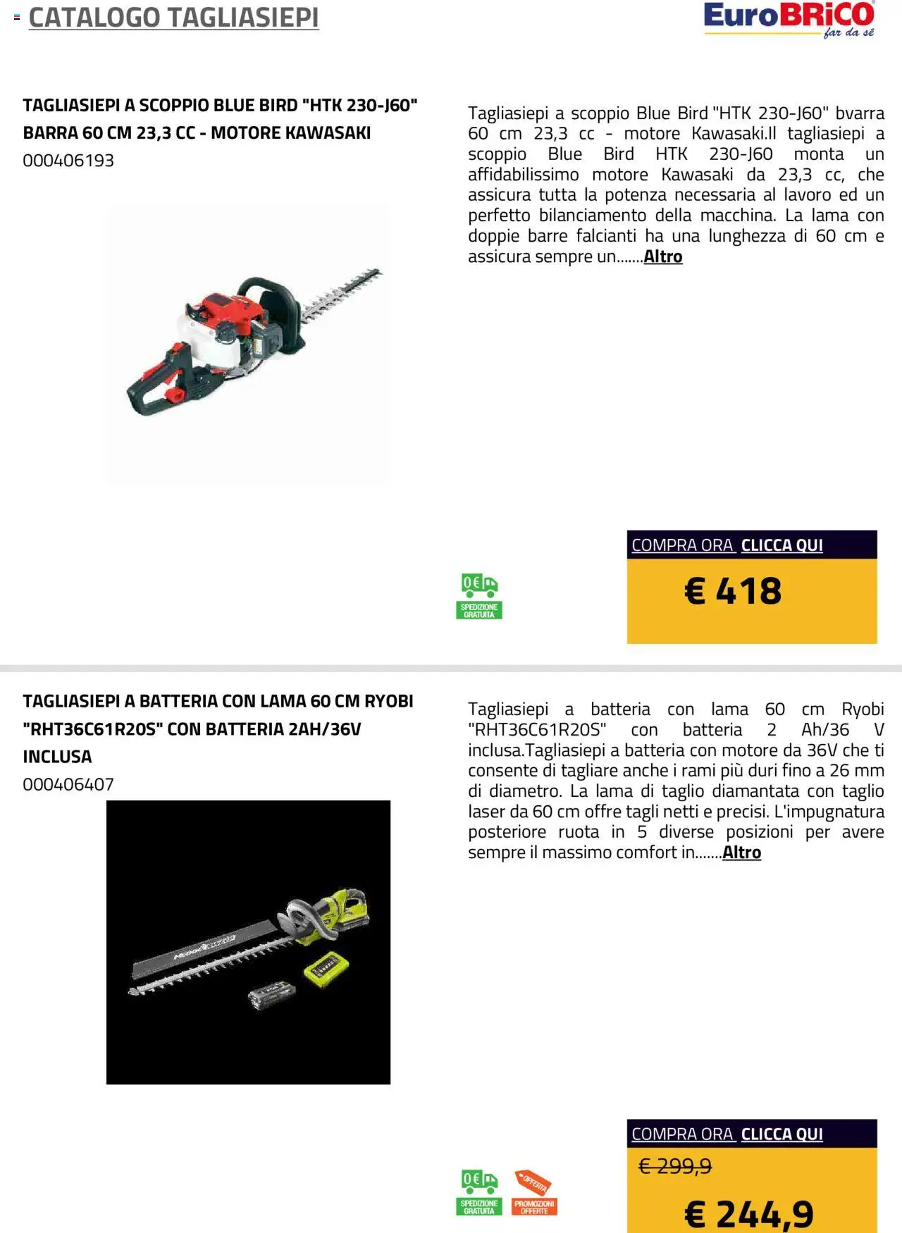 Eurobrico Tagliasiepi catalogo - pagina 18 - valido dal 23/07/2025