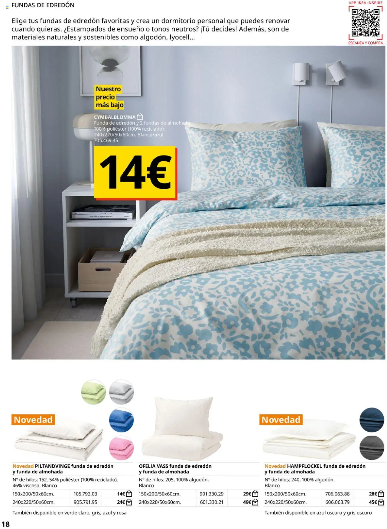 Catálogo IKEA Ropa de Cama - Página de 18 - Válido desde 01/09/2025