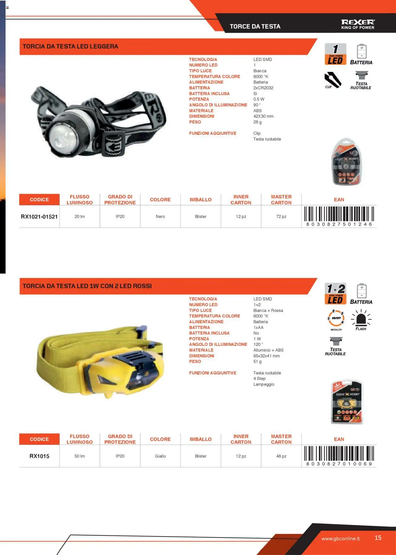 GBC Torce catalogo - pagina 15 - valido dal 31/05/2025