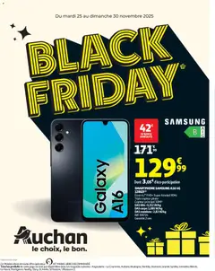 Aperçu Auchan Black Friday valable à partir du 25/11/2025