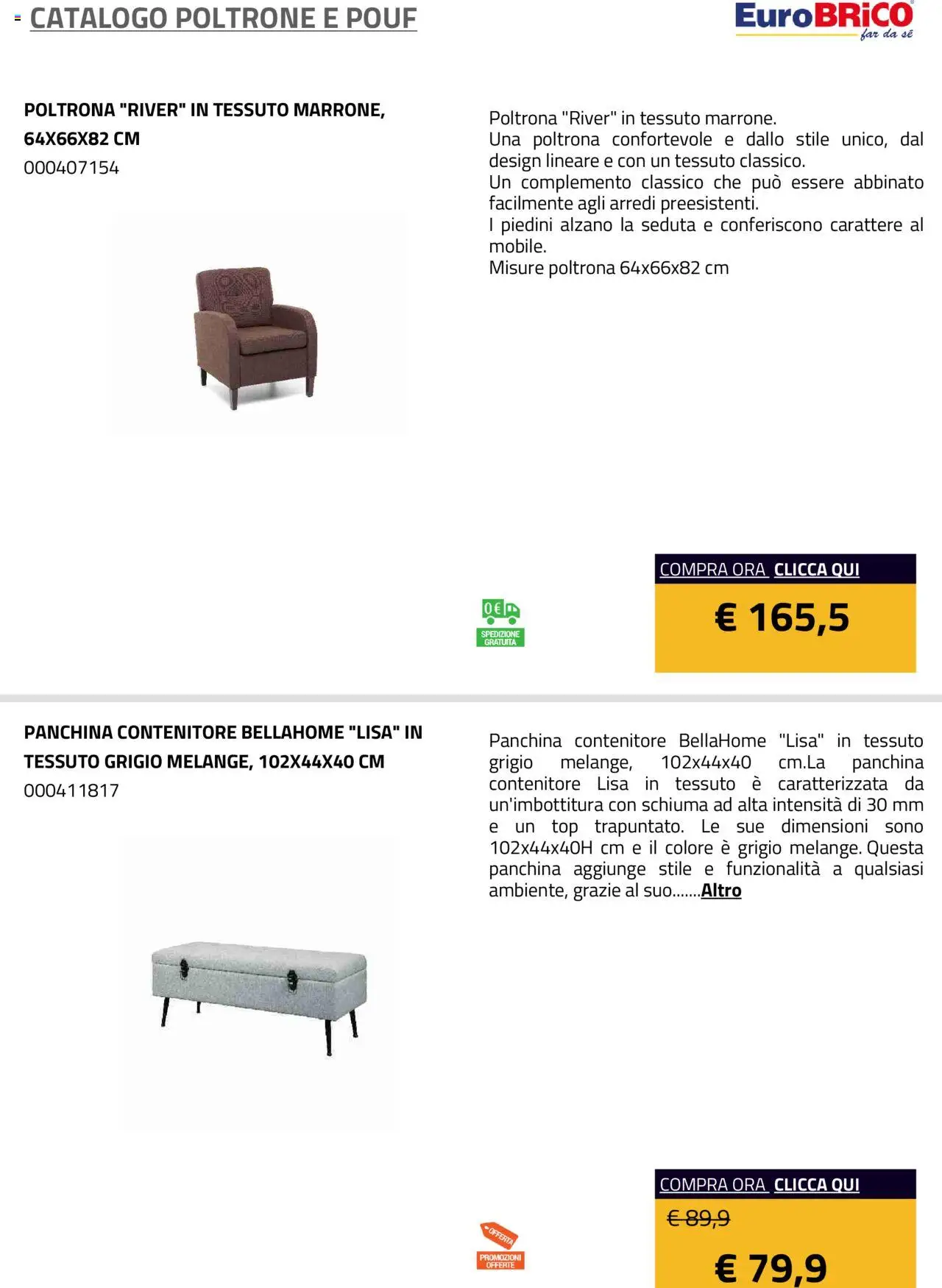 Eurobrico Poltrone e Pouf catalogo - pagina 23 - valido dal 23/07/2025