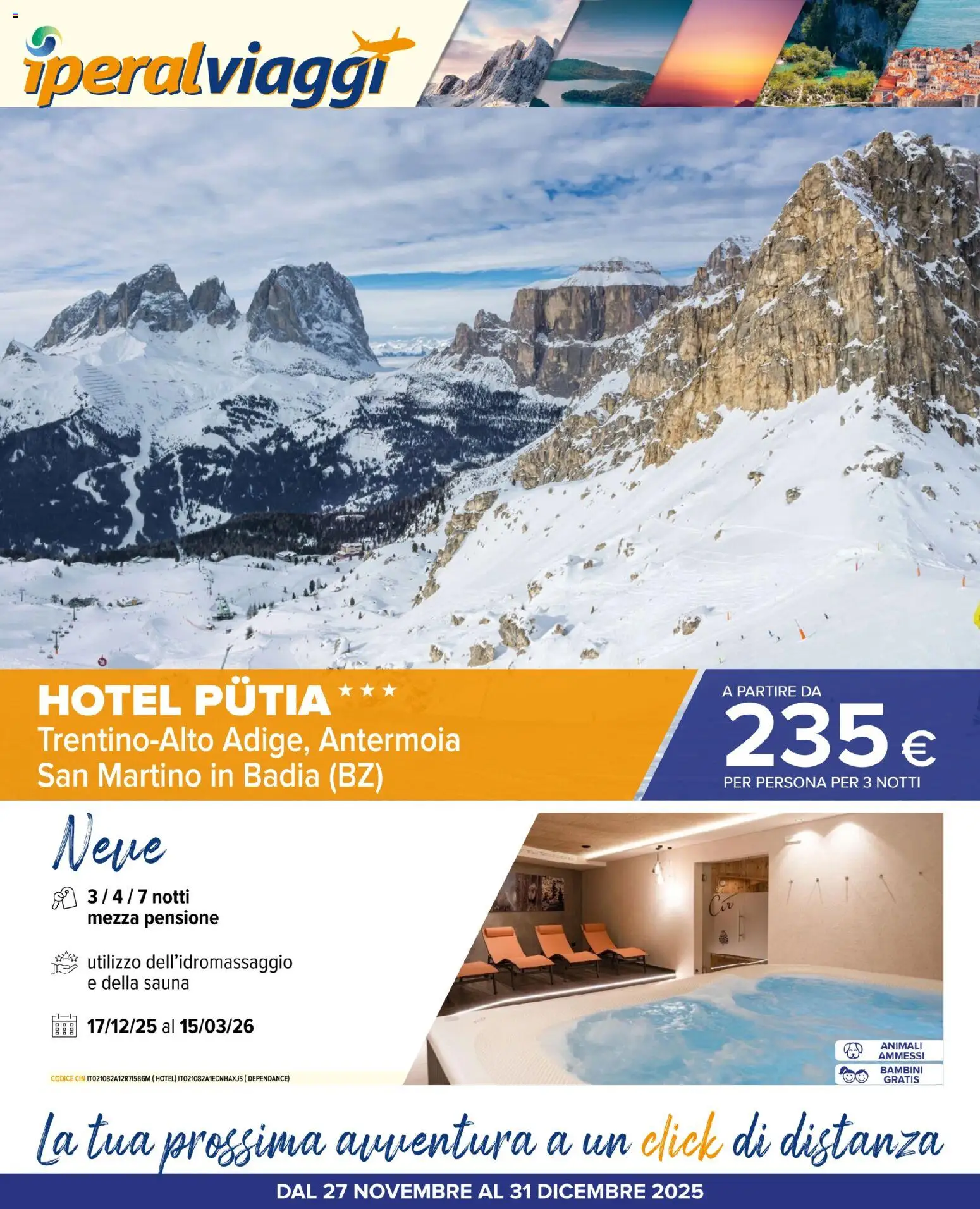 Iperal Viaggi catalogo - pagina 1 - valido dal 27/11/2025