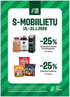 Esikatselu S-market - S-mobiilietu voimassa alkaen 15/01/2026