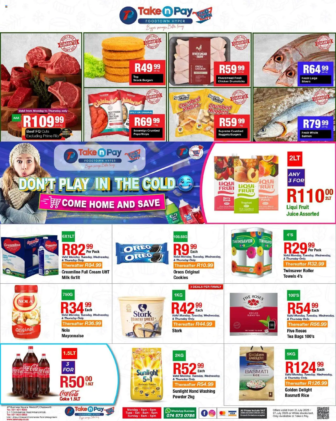 Take n Pay Specials - page 1- valid from 21/07/2025
