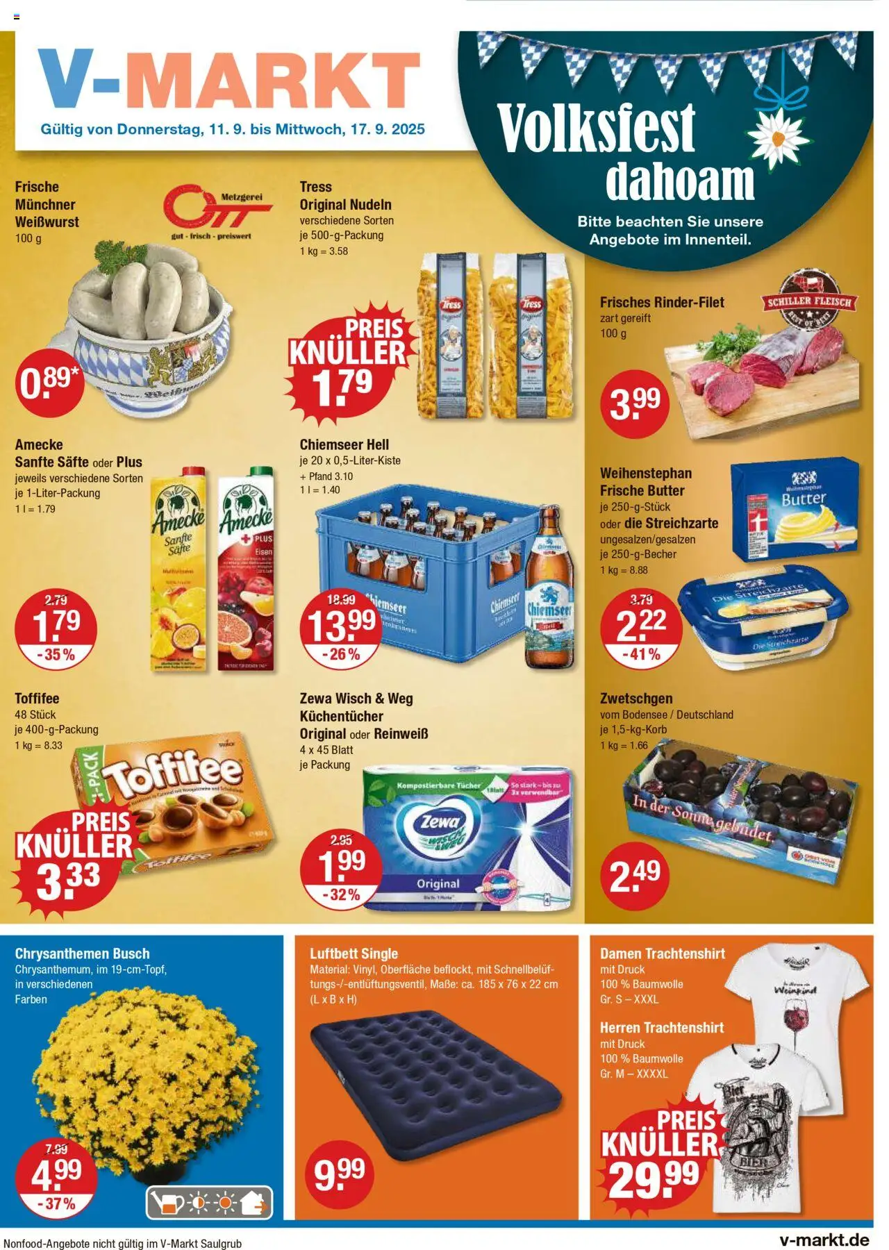 V-Markt - Hallertau/Oberpfalz - Seite 1 - gültig ab 11.09.2025