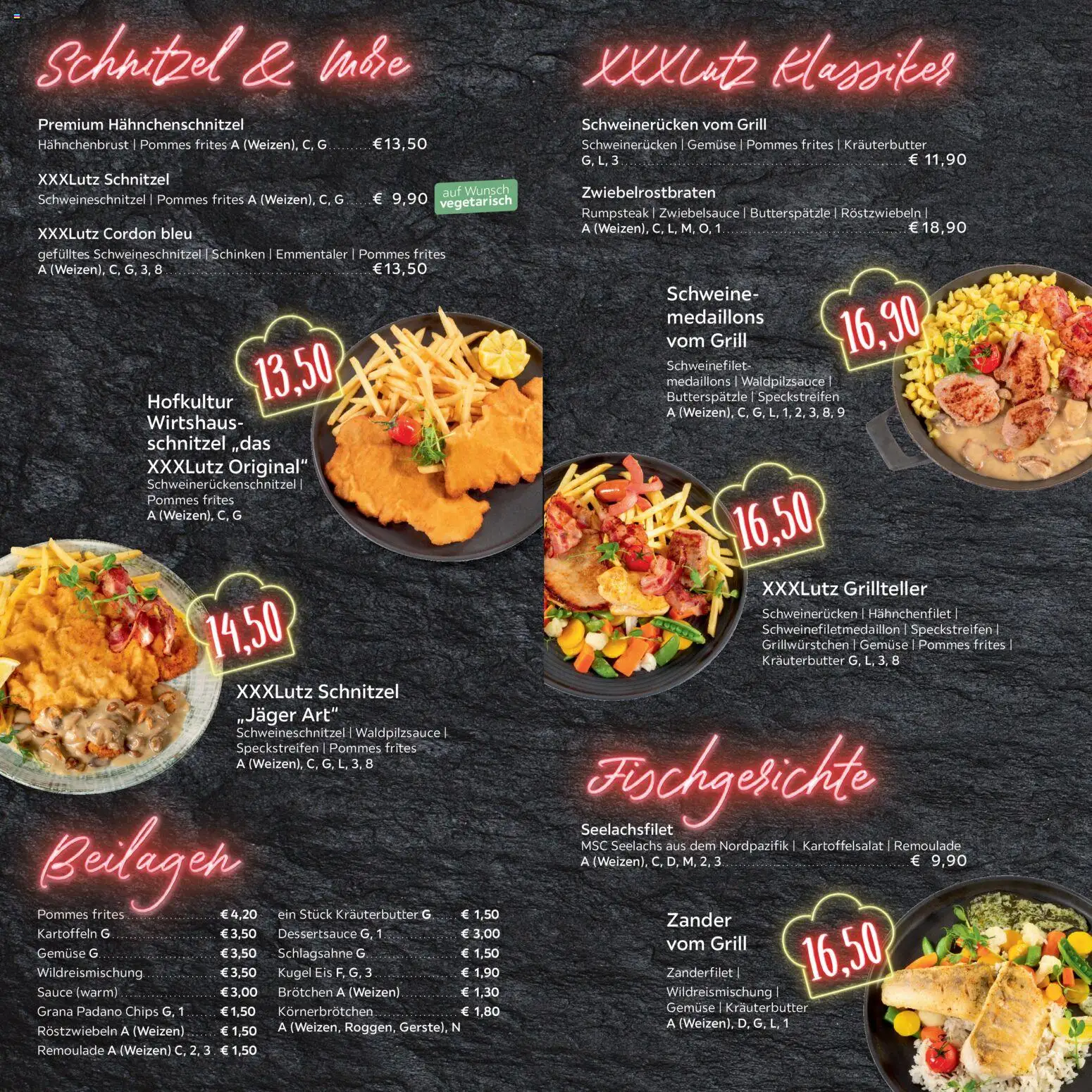 XXXL Lutz - Speisekarte - Seite 3 - gültig ab 19.12.2025