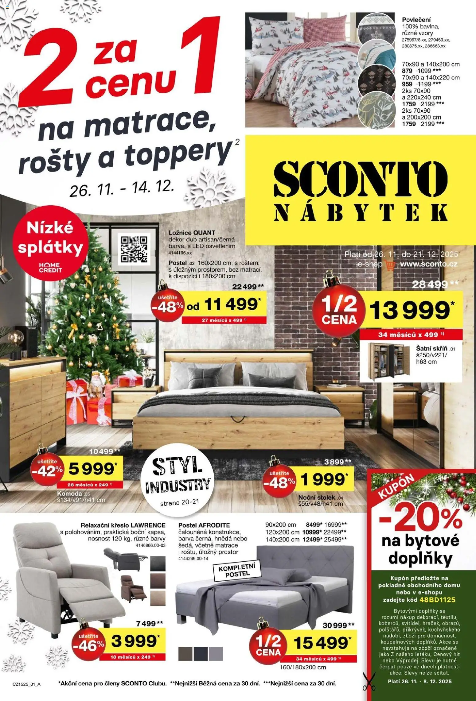 Sconto nábytek leták - strana 1- platný od 26.11.2025