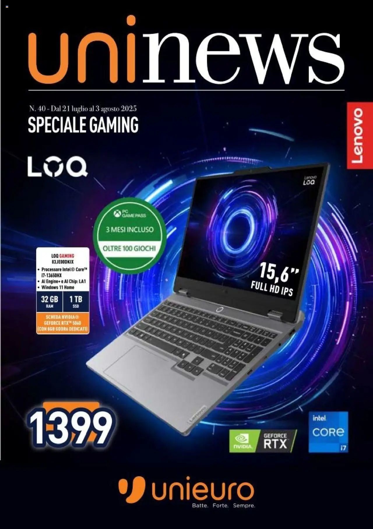 Unieuro Gaming catalogo - pagina 1 - valido dal 25/07/2025