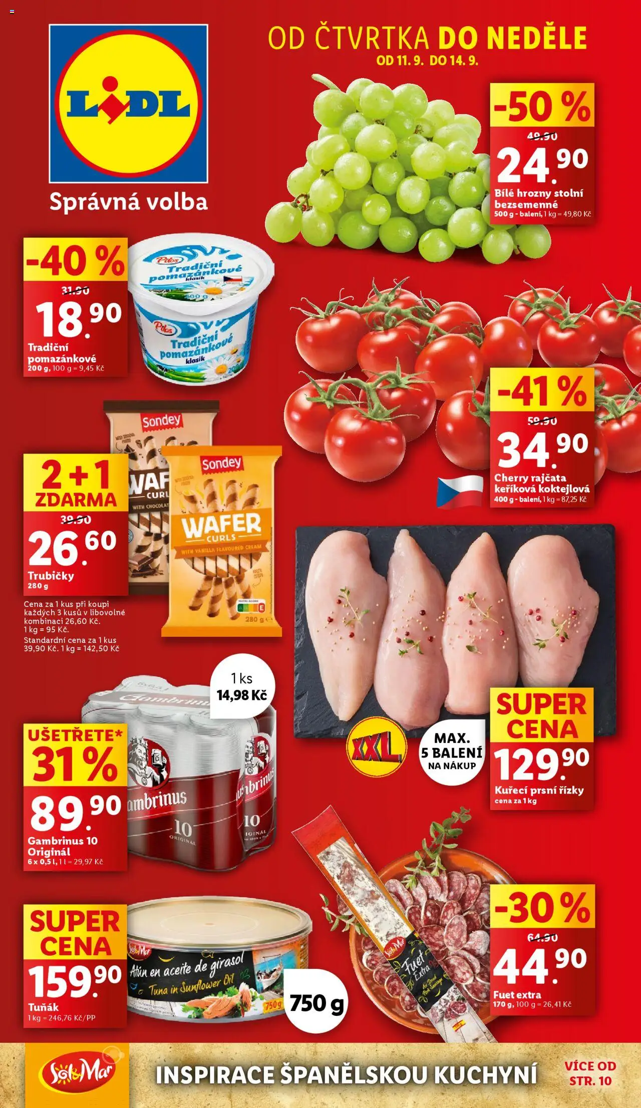Lidl leták - strana 1- platný od 11.09.2025
