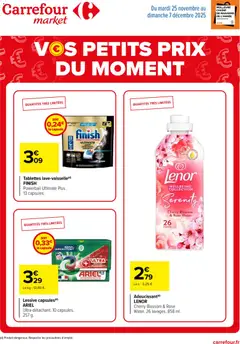 Aperçu Carrefour Market Vos petits prix du moment valable à partir du 25/11/2025