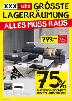 Vorschau XXXL Lutz Größte Lagerräumungsverkauf gültig ab 15.09.2025
