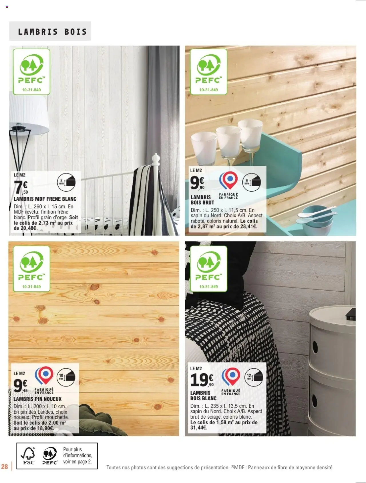 Brico E.Leclerc Guide aménagement intérieur - page 28 - valable à partir du 07/01/2025