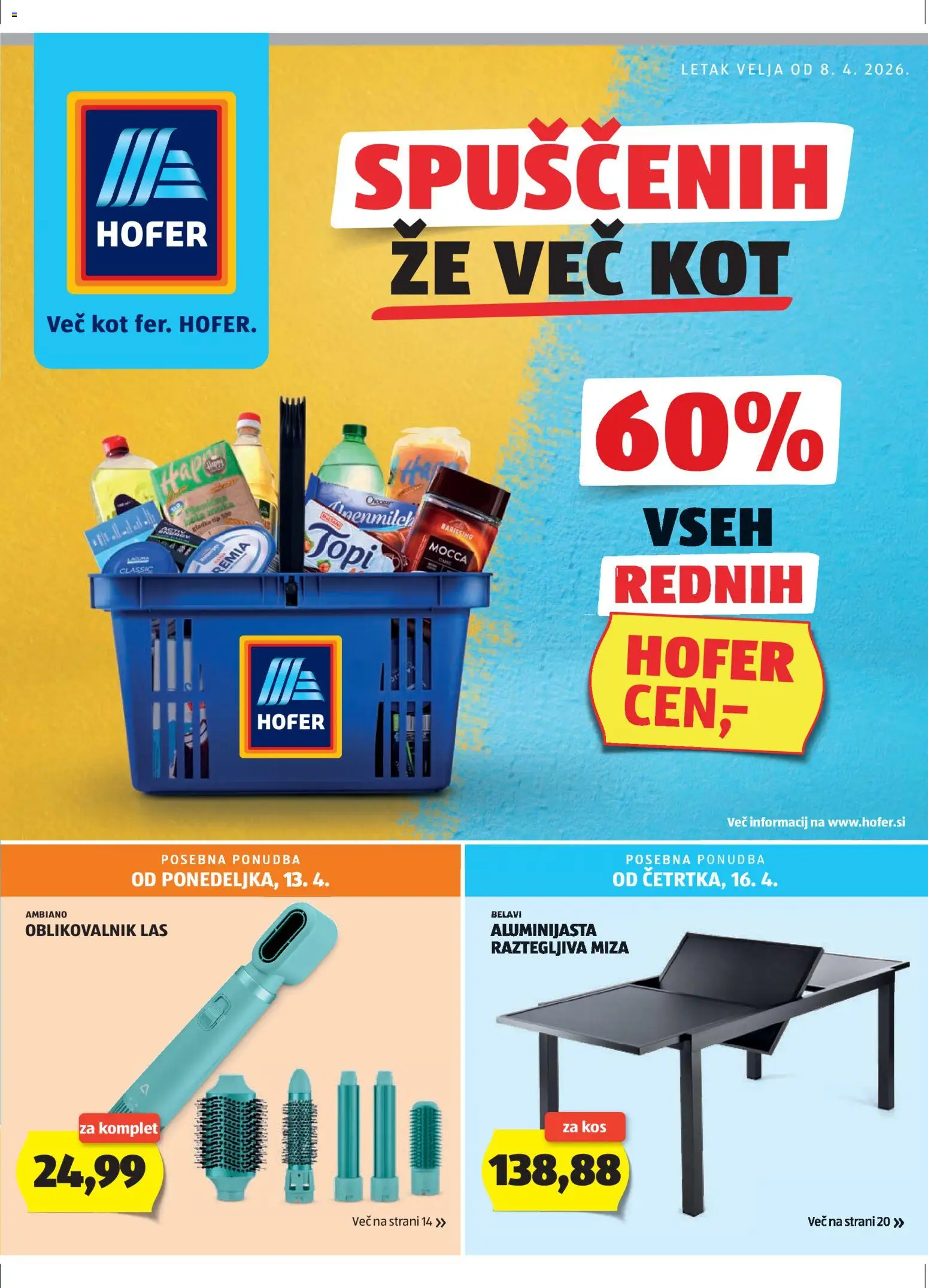 Hofer Katalog - stranica 1- važeći od 08.04.2026