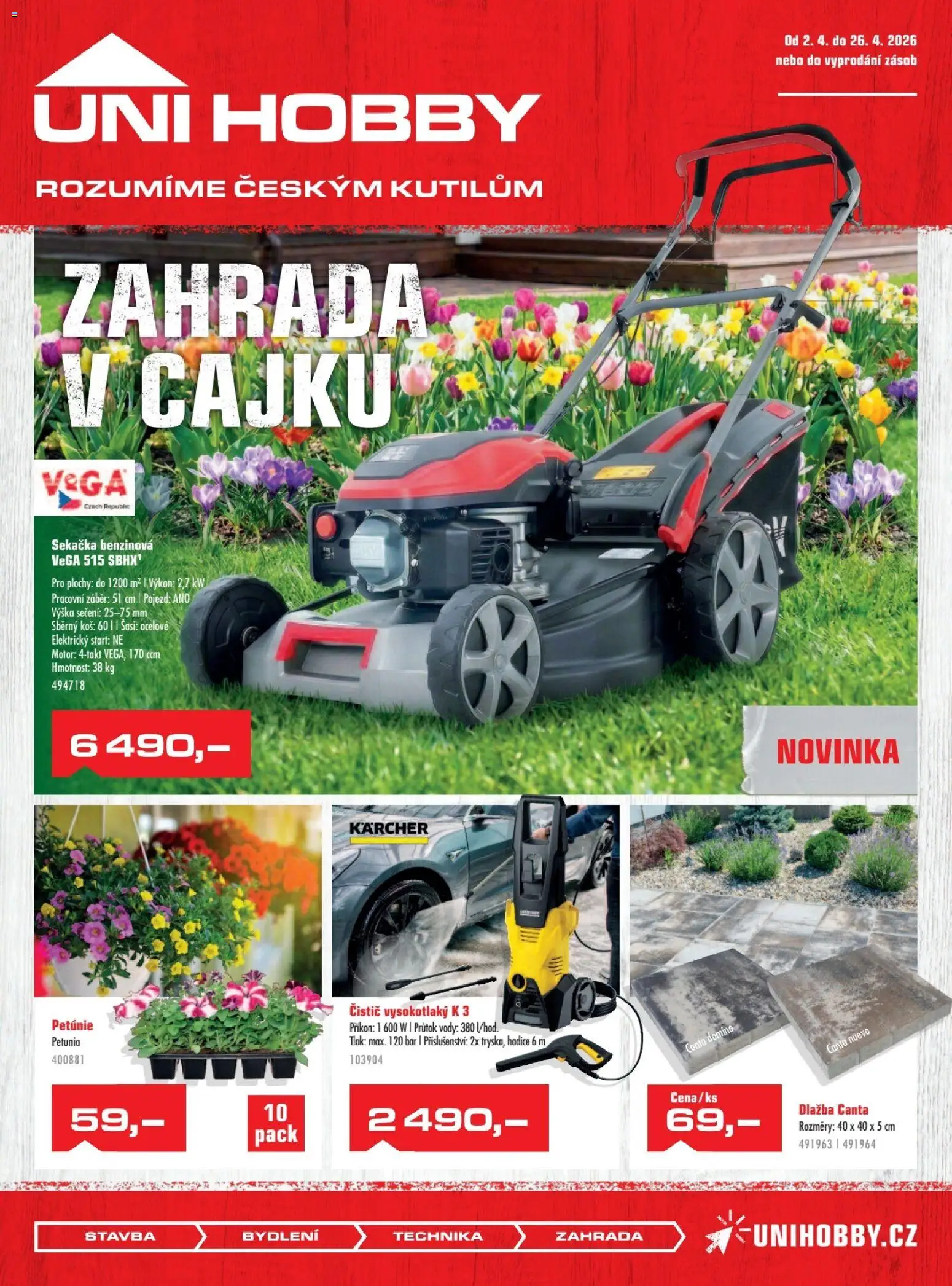 Uni Hobby leták - strana 1- platný od 02.04.2026