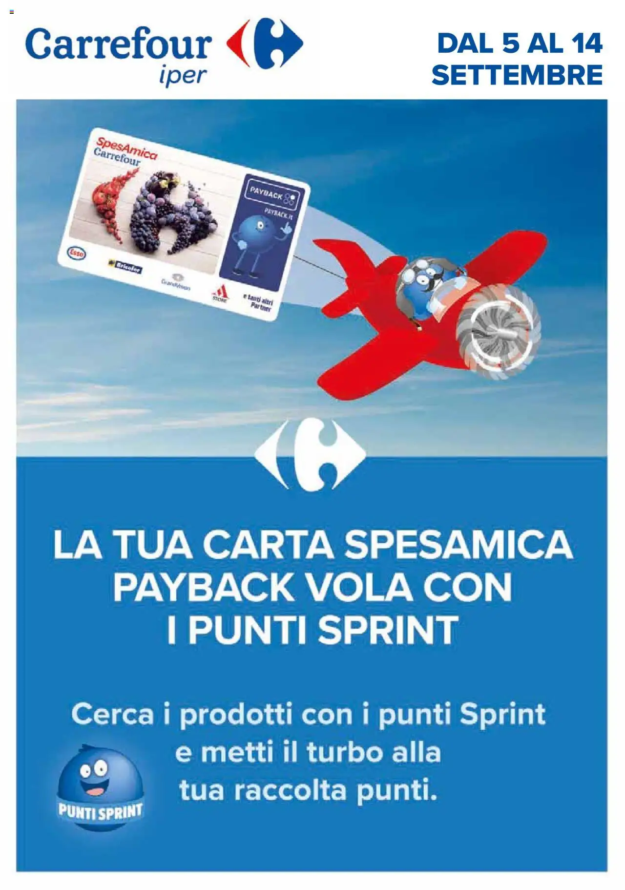 Carrefour Iper Punti Sprint Payback catalogo - pagina 1 - valido dal 05/09/2025