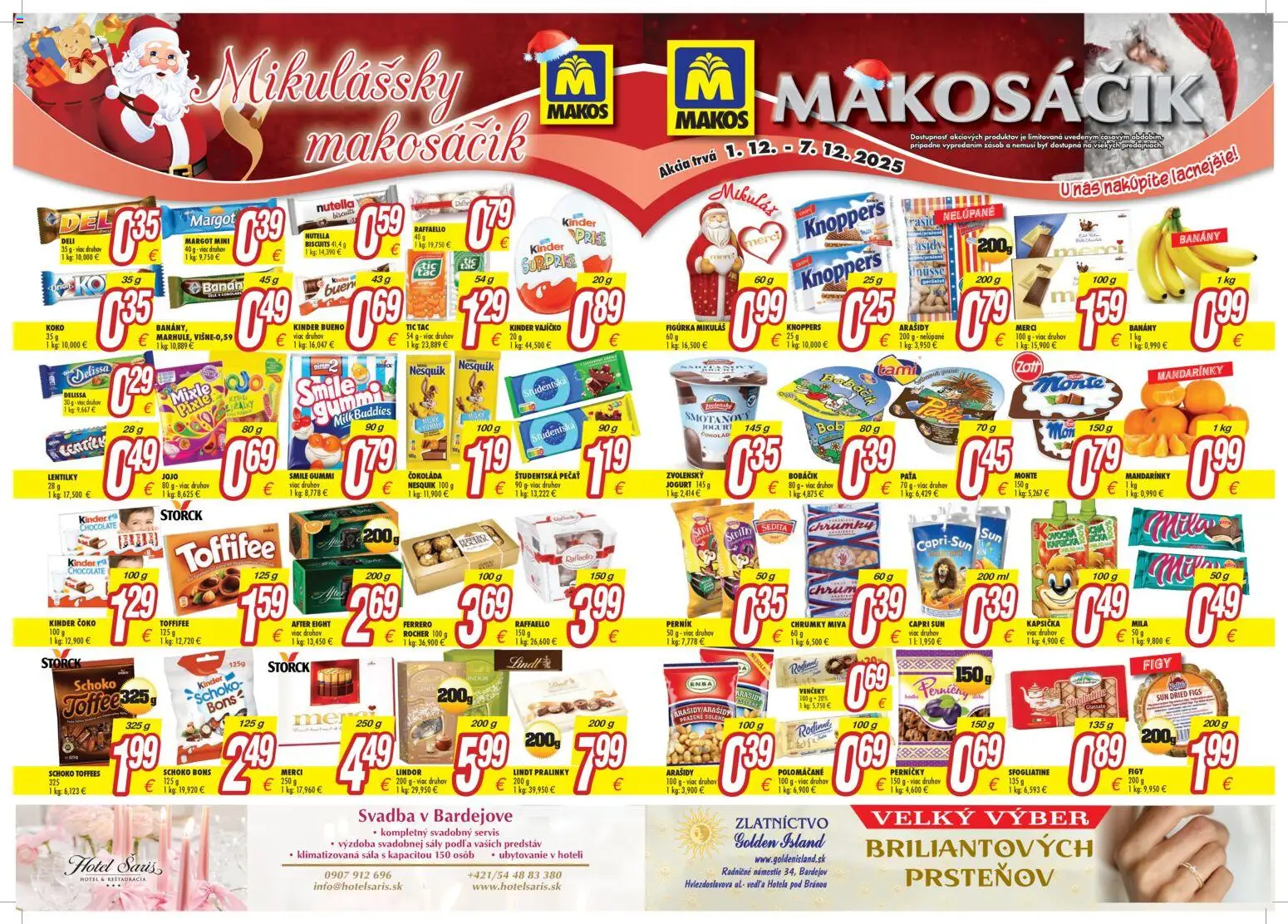 Makos leták - strana 1- platný od 01.12.2025