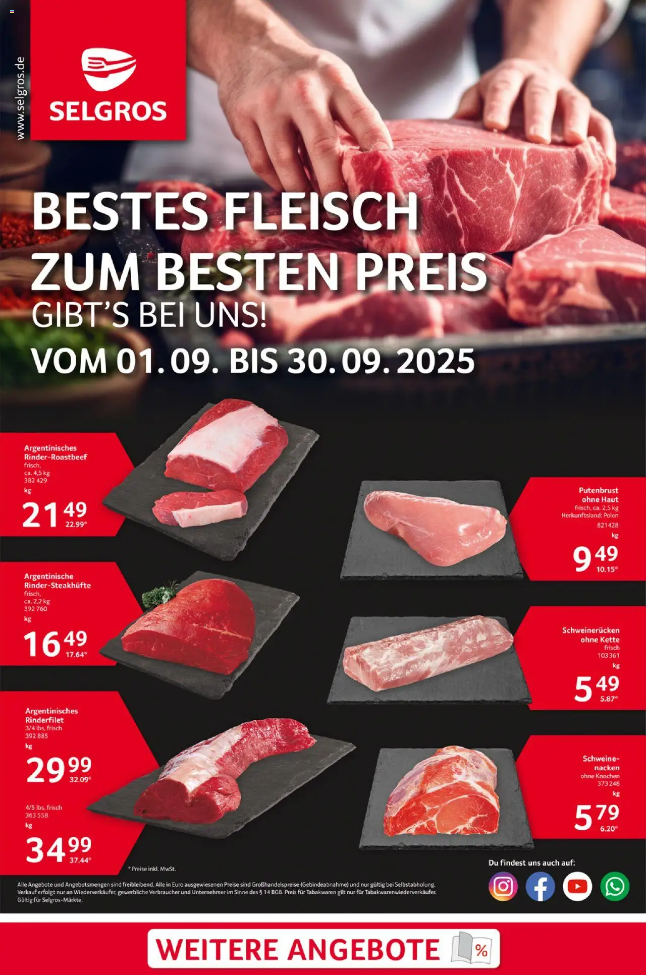Selgros Bestes Fleisch - Seite 1 - gültig ab 01.09.2025