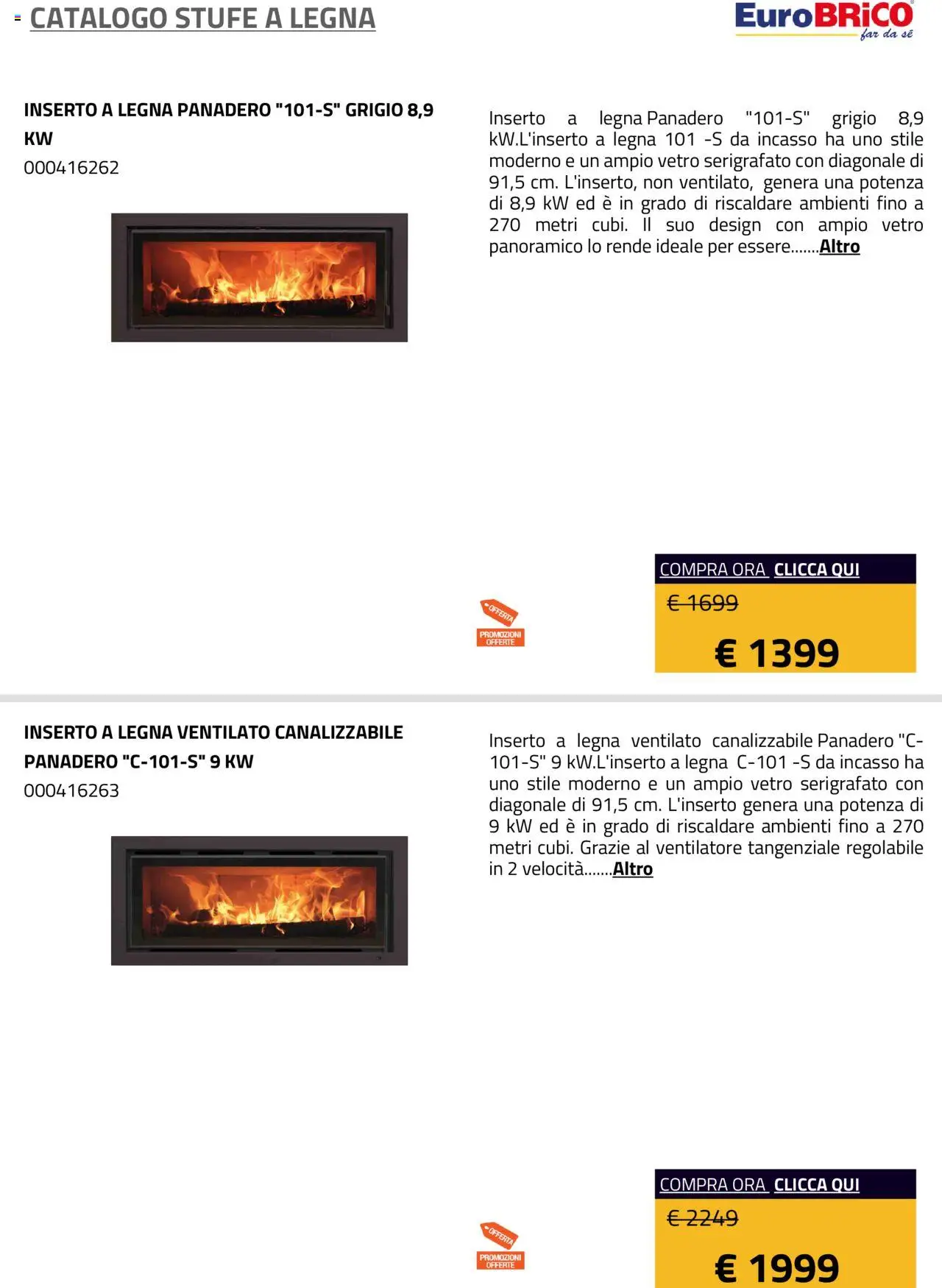 Eurobrico Stufe a Legna catalogo - pagina 20 - valido dal 23/07/2025