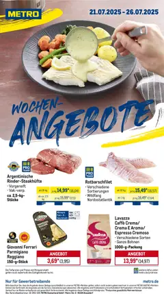 Vorschau Metro Prospekt 	 gültig ab 21.07.2025