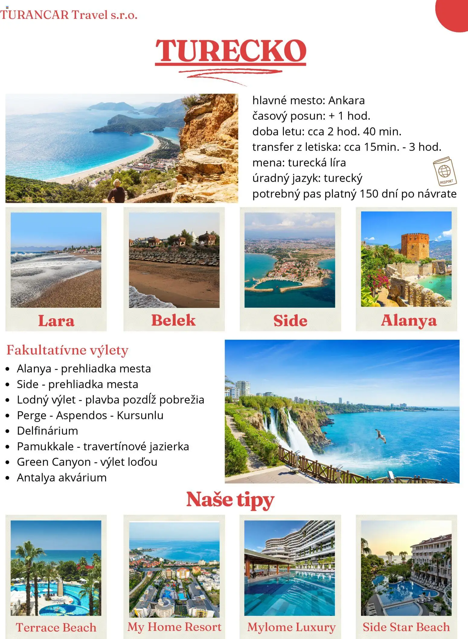 Turancar Turecko - strana 1- platný od 01.01.2026