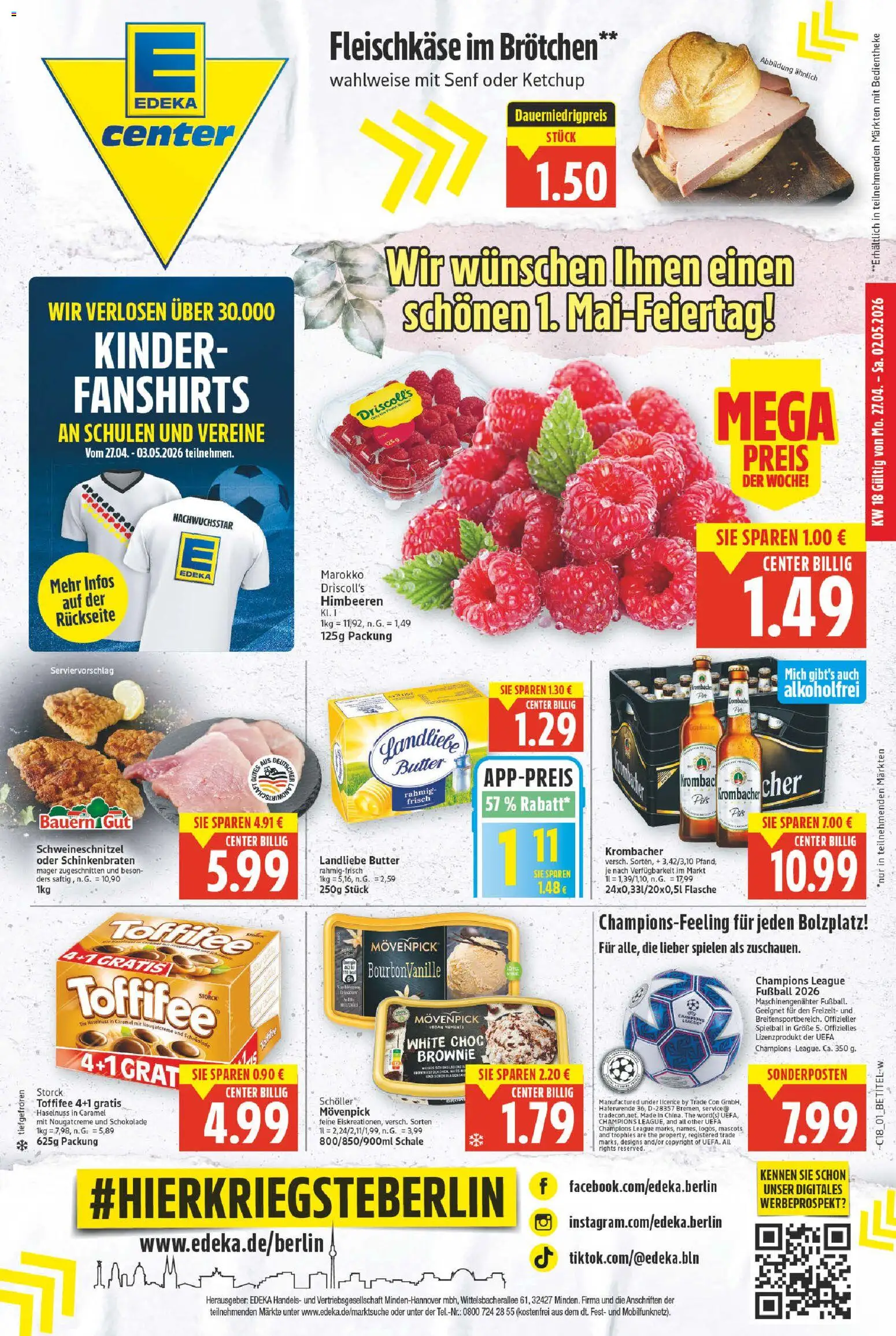 E center Prospekt 	 - Seite 1 - gültig ab 27.04.2026