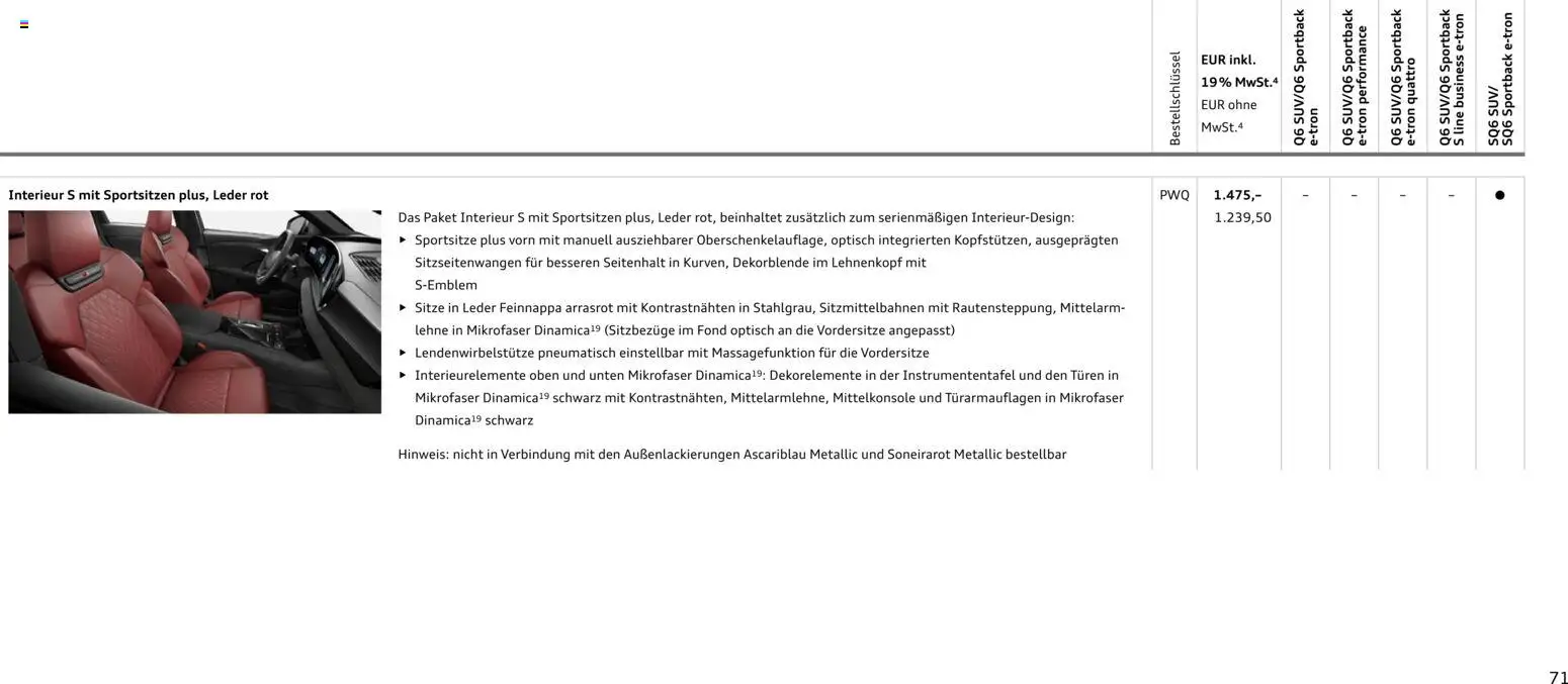 Audi Prospekt 	 - Seite 71 - gültig ab 28.10.2025