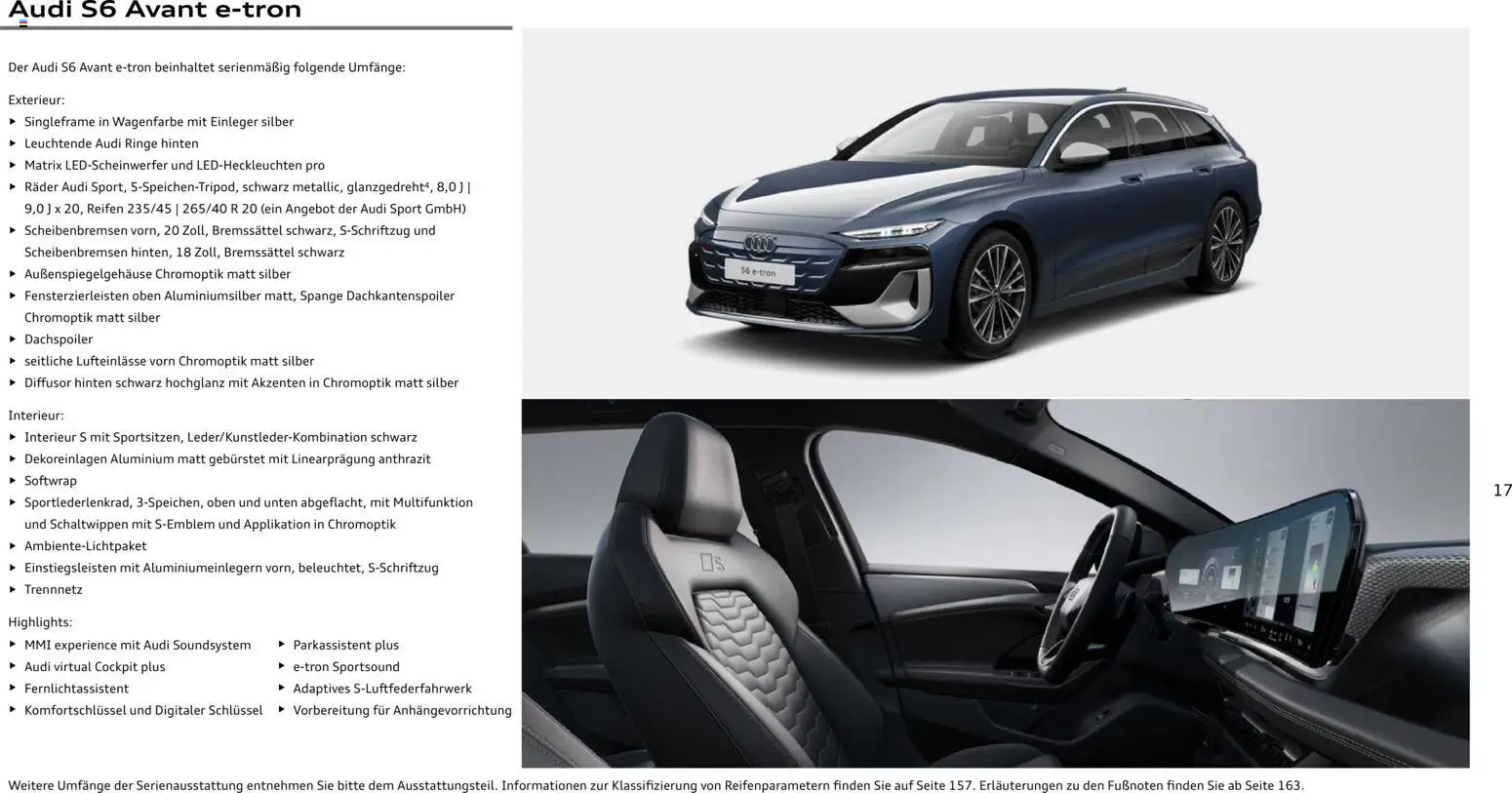 Audi  A6 e-tron - Seite 17 - gültig ab 01.10.2025
