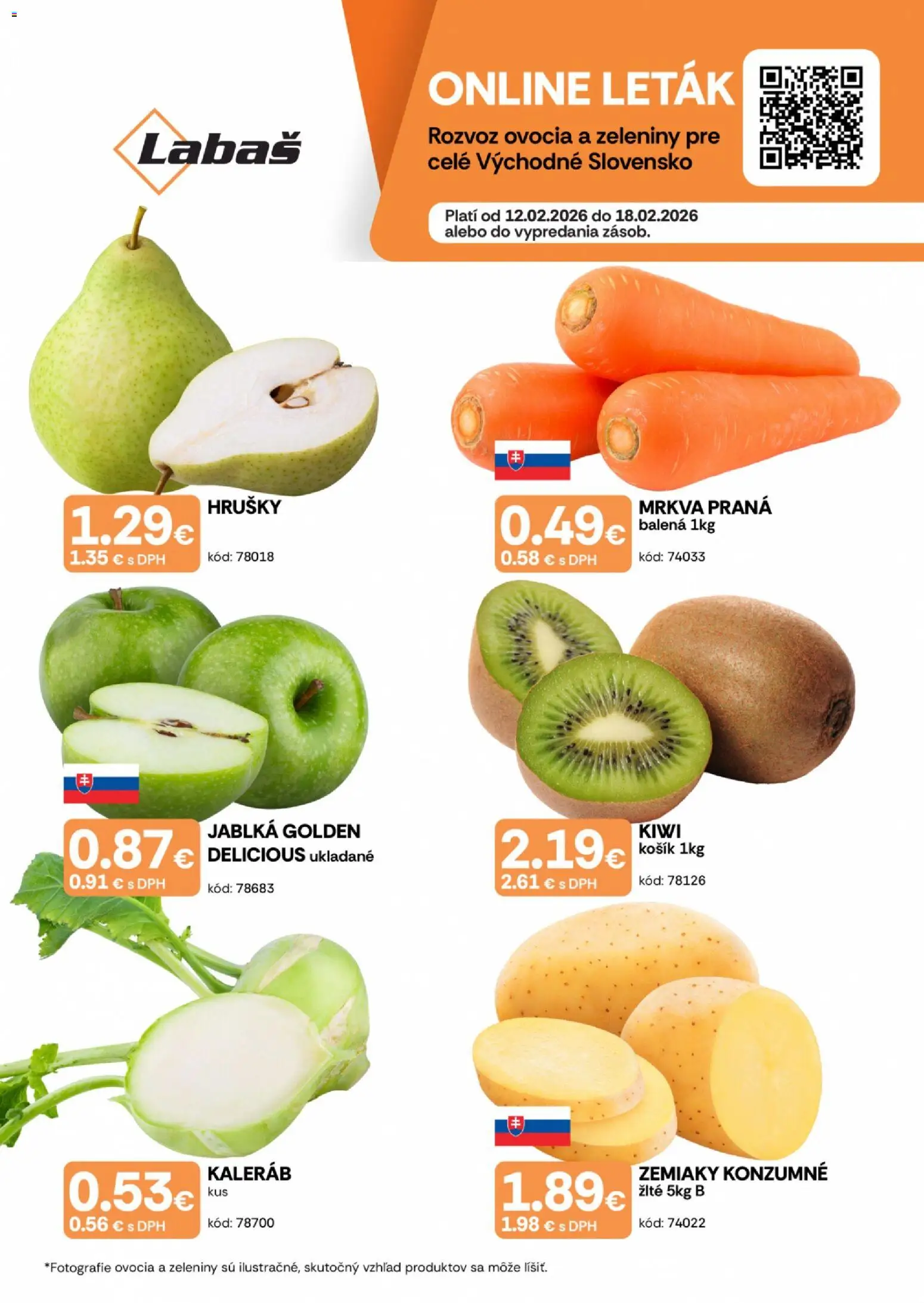 Labaš ovocie a zelenina - strana 1- platný od 12.02.2026
