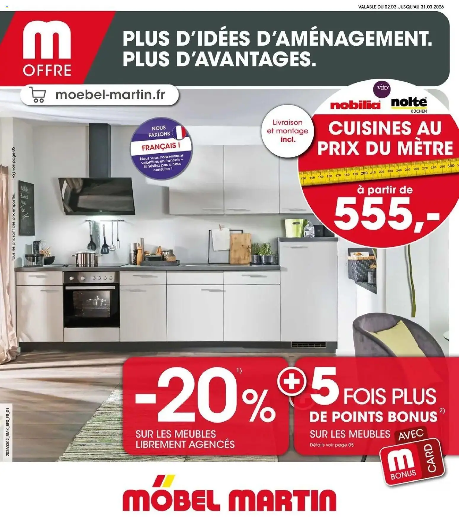 Möbel Martin - Möbel Martin: Offres hebdomadaires - page 1 - valable à partir du 01/03/2026