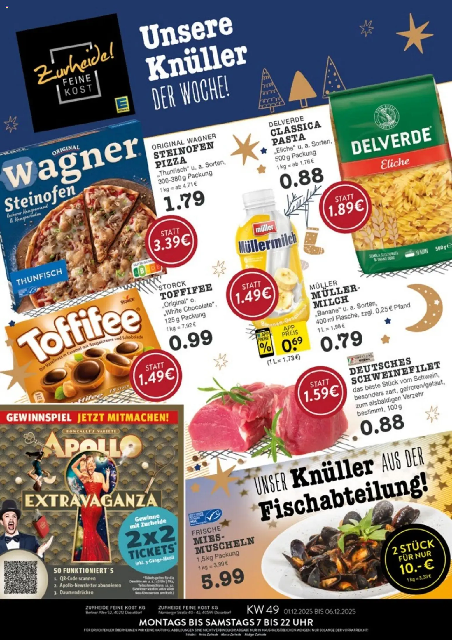 Edeka Zurheide Prospekt 	 - Seite 1 - gültig ab 01.12.2025