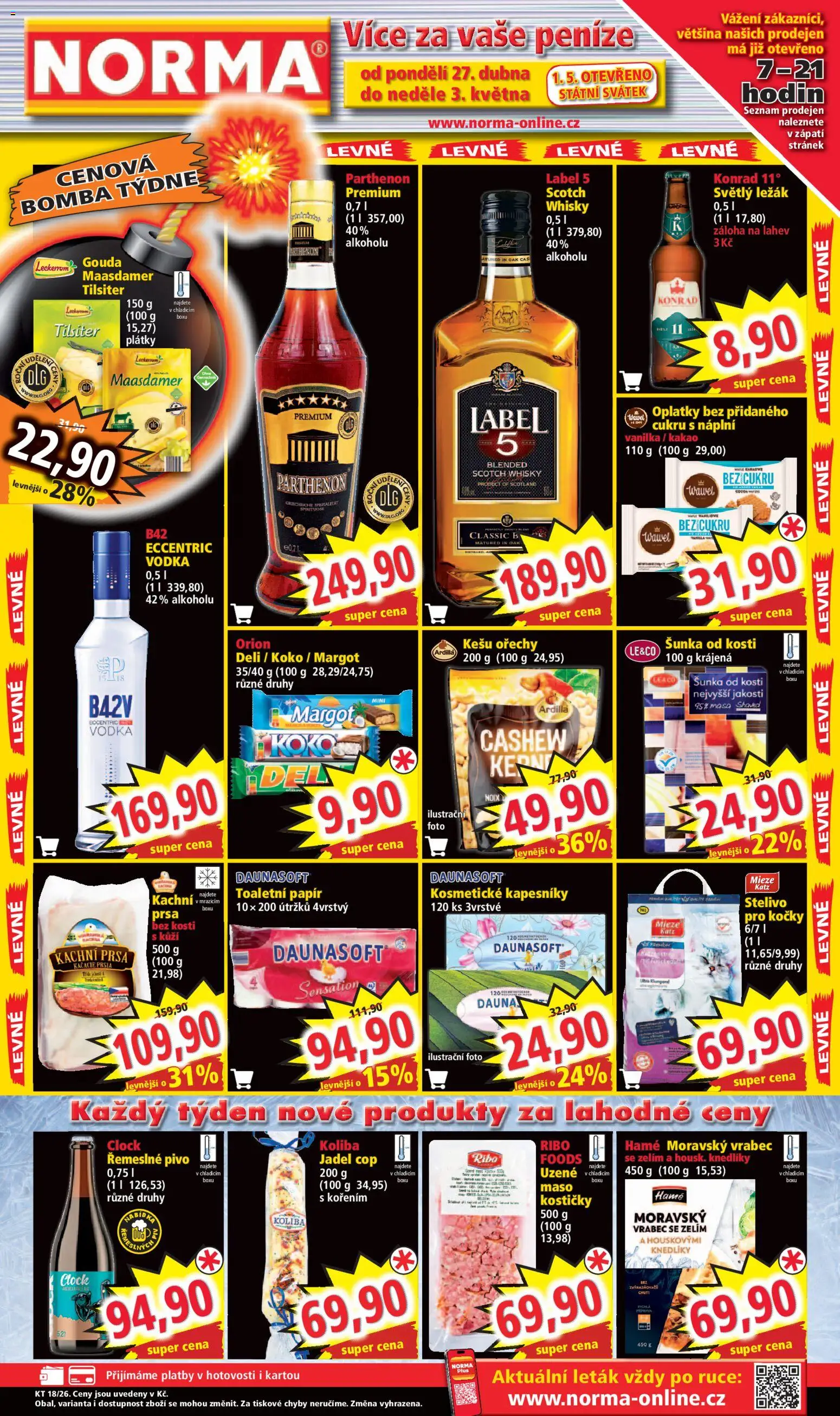 Norma leták - strana 1- platný od 27.04.2026