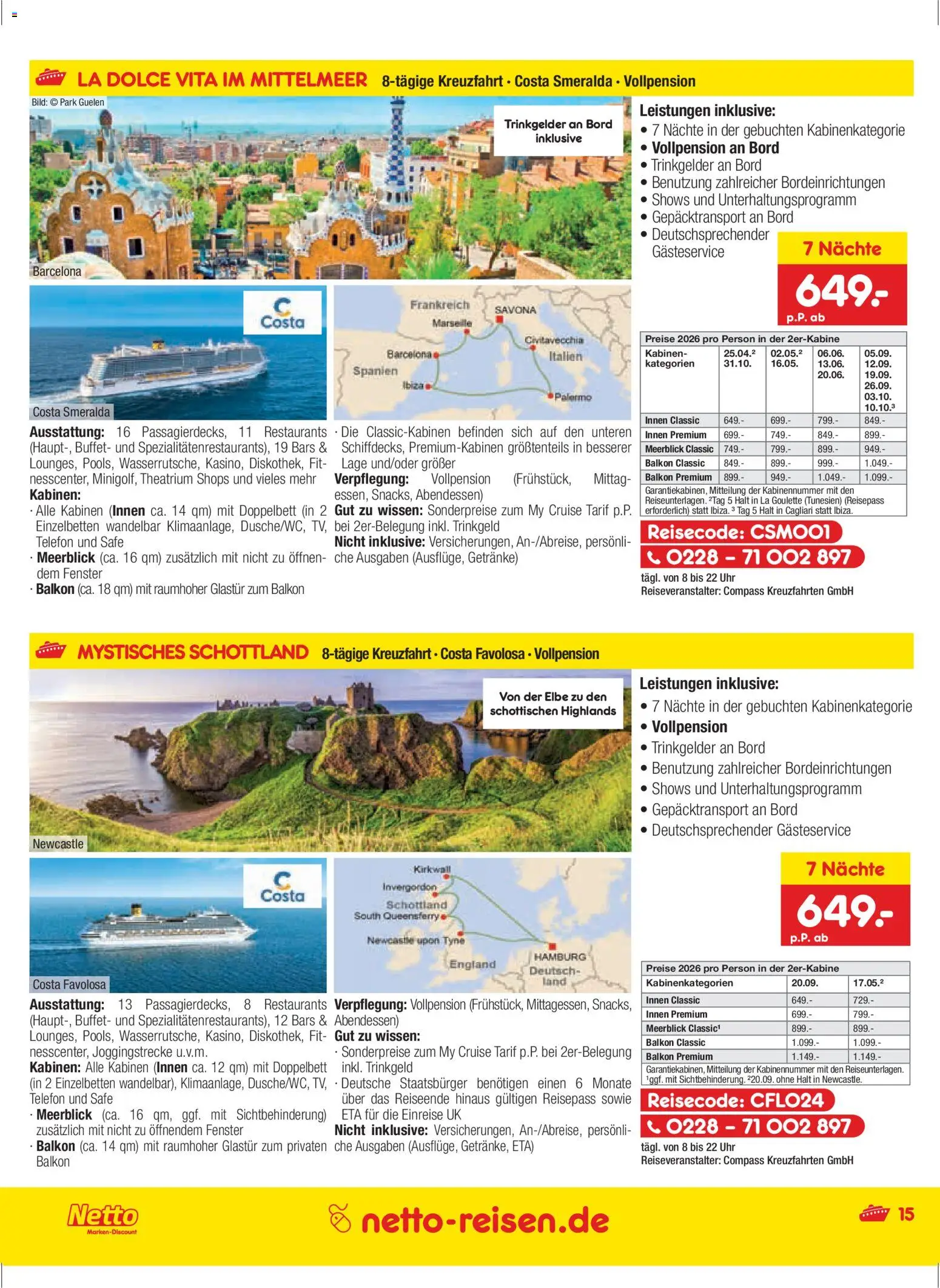 Netto Reisen Prospekt 	 - Seite 15 - gültig ab 27.11.2025