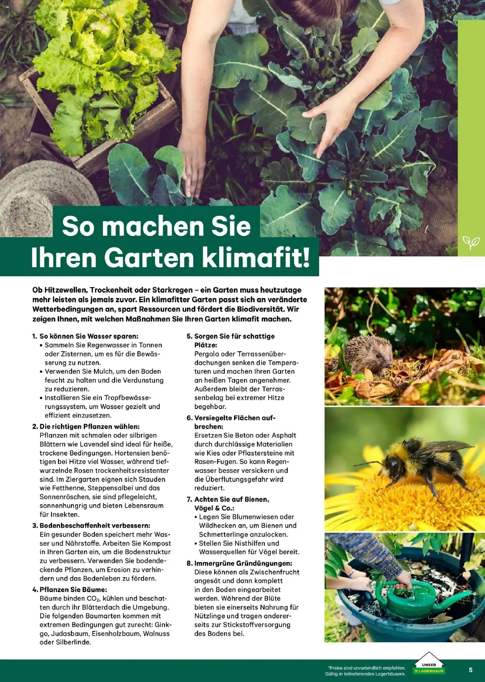 Lagerhaus Garten & Freizeit Katalog 2026 - Wien, Innsbruck - page 5- valid from 01.03.2026