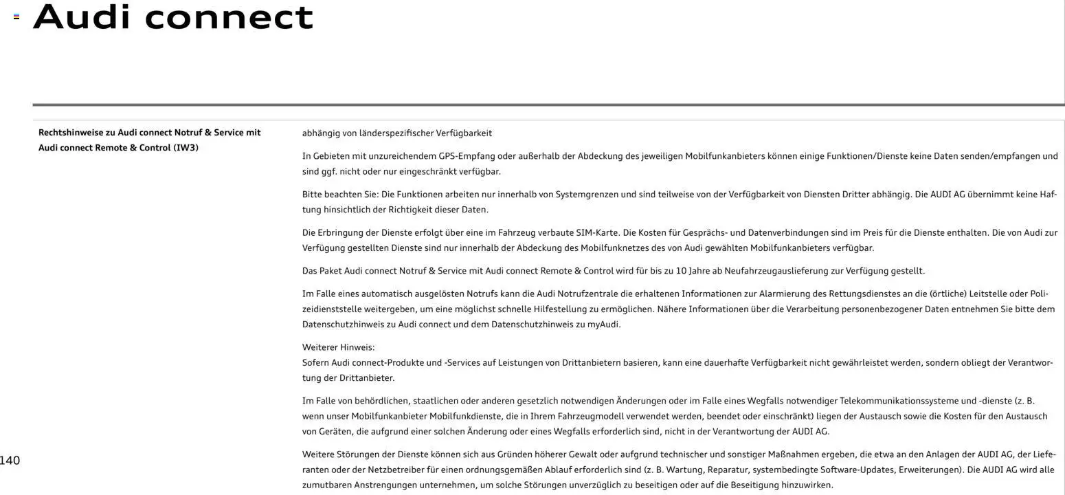 Audi A3 - Seite 140 - gültig ab 28.10.2025