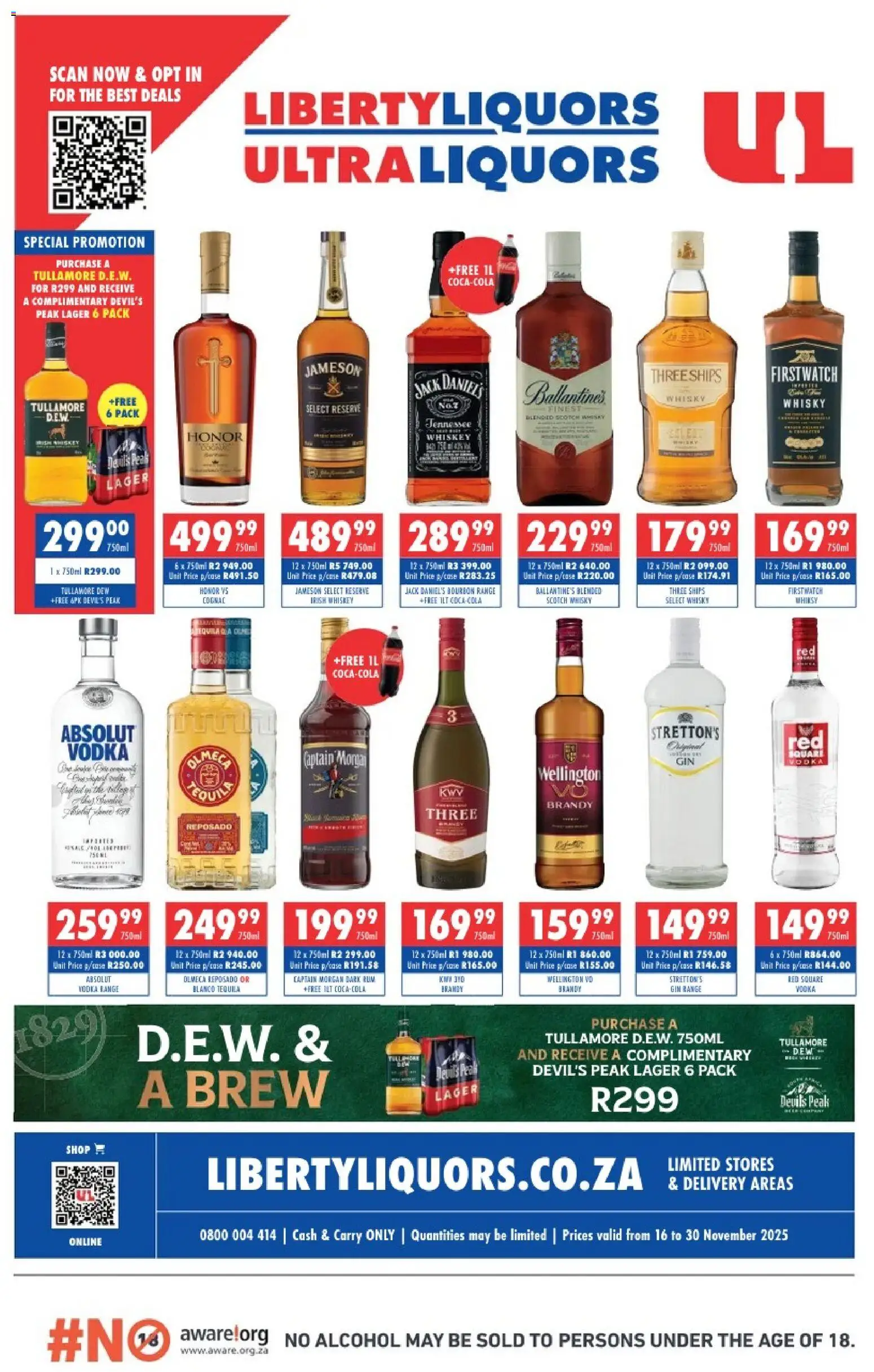 Ultra Liquors Liberty Liquors Specials - page 1- valid from 16/11/2025