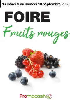 Aperçu Promocash Foire fruits rouges valable à partir du 09/09/2025