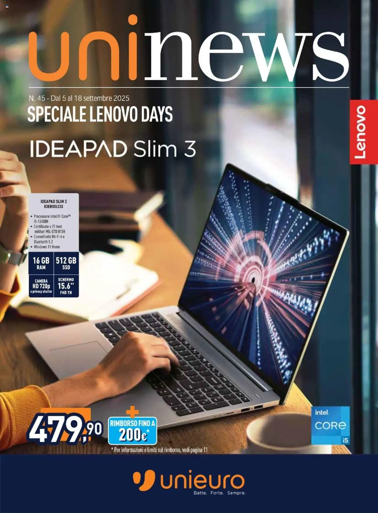 Unieuro Lenovo Days catalogo - pagina 1 - valido dal 05/09/2025