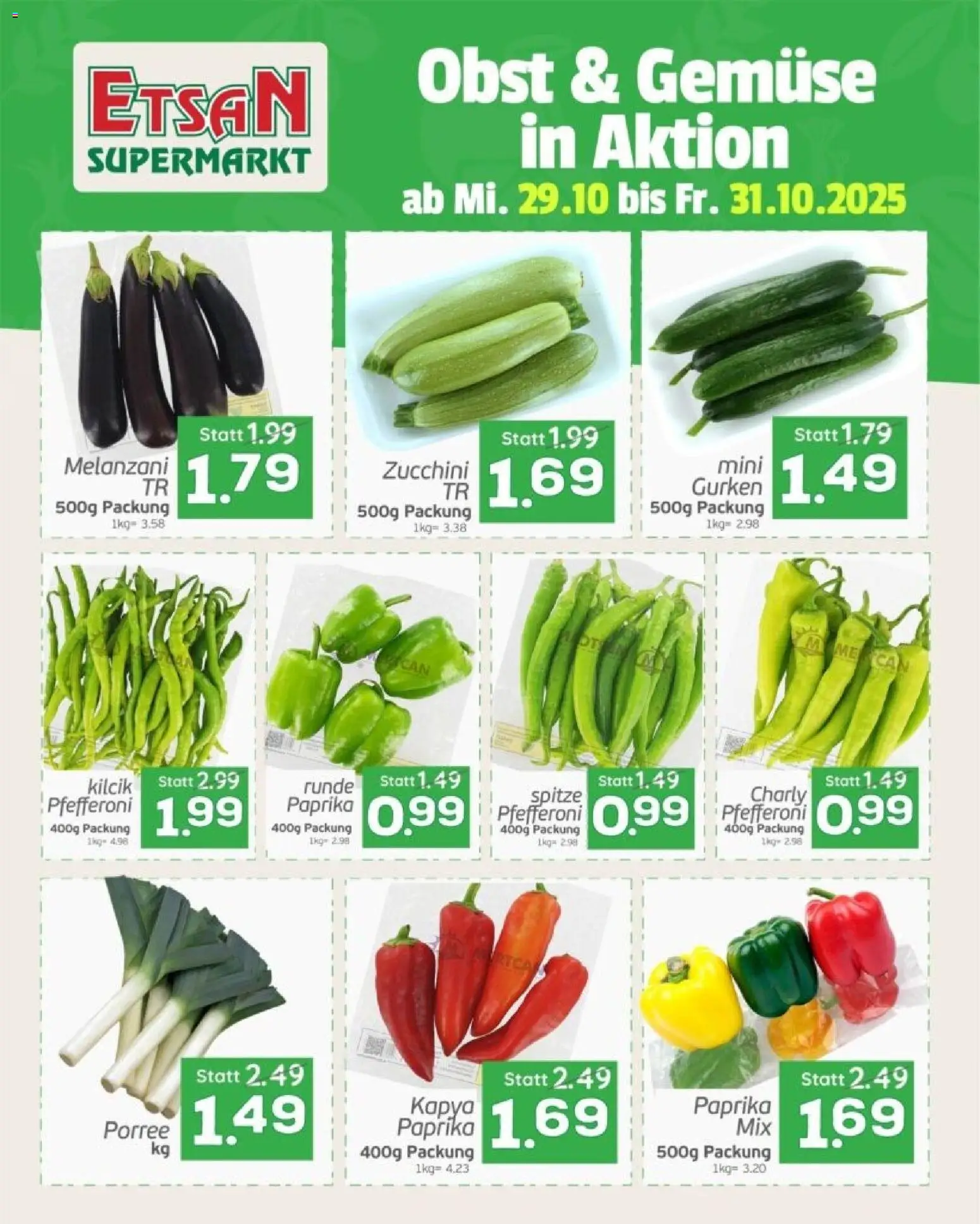 ETSAN Obst & Gemüse in Aktion - Seite 1- gültig ab 29.10.2025