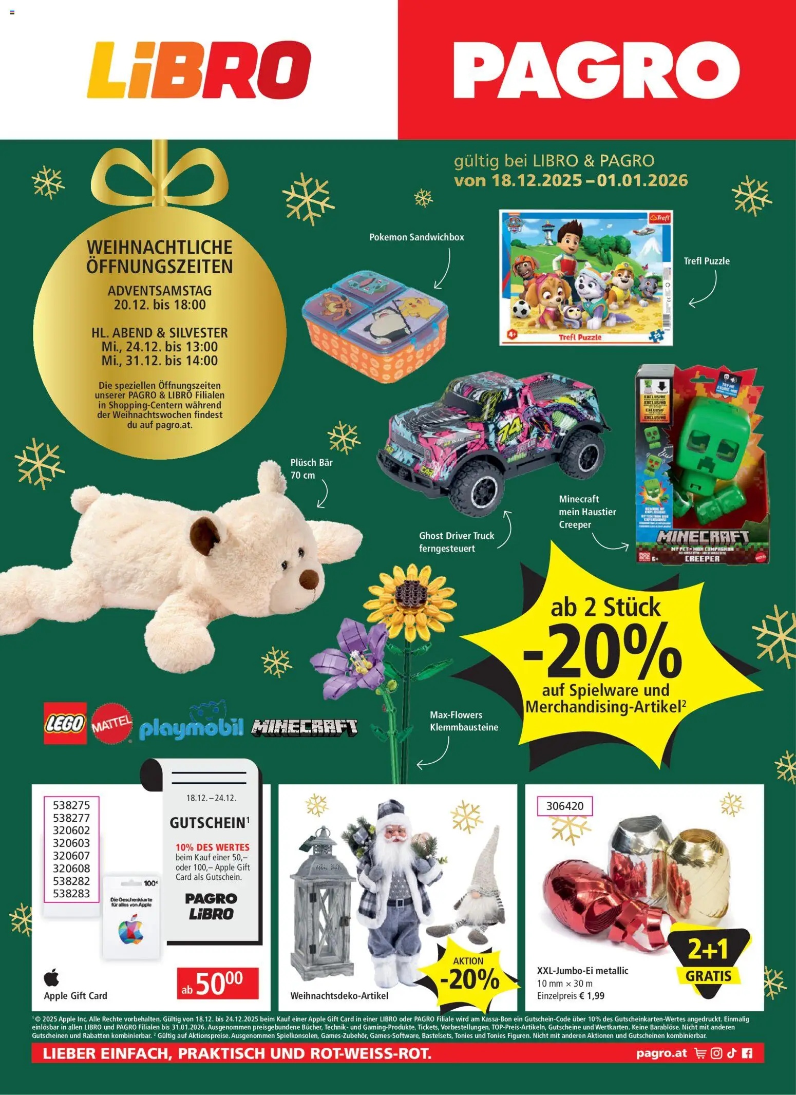 Libro Flugblatt - Seite 1- gültig ab 18.12.2025