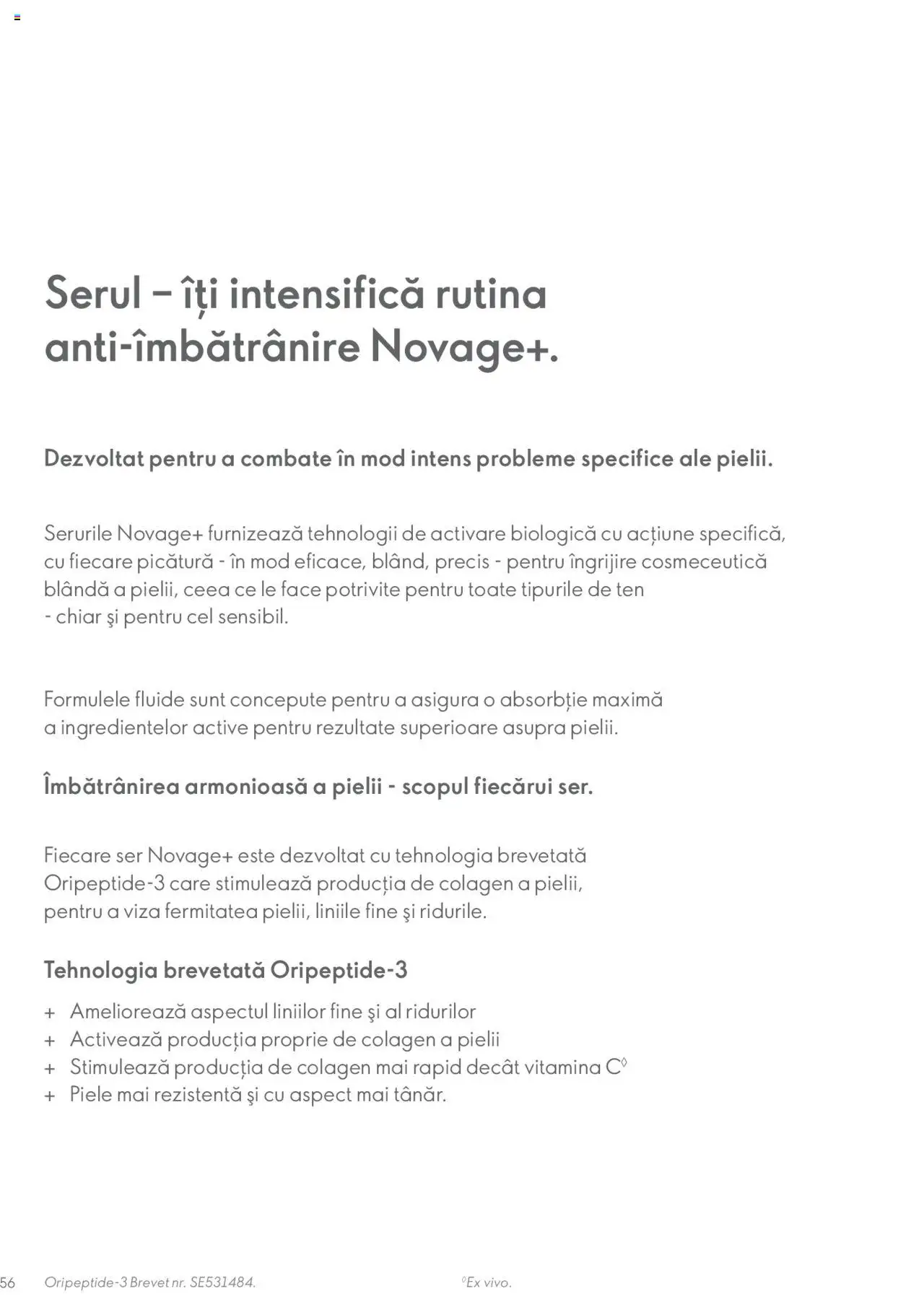 Oriflame catalog - Ghidul NOVAGE+ - pagina 56- valabil de la 01.03.2023