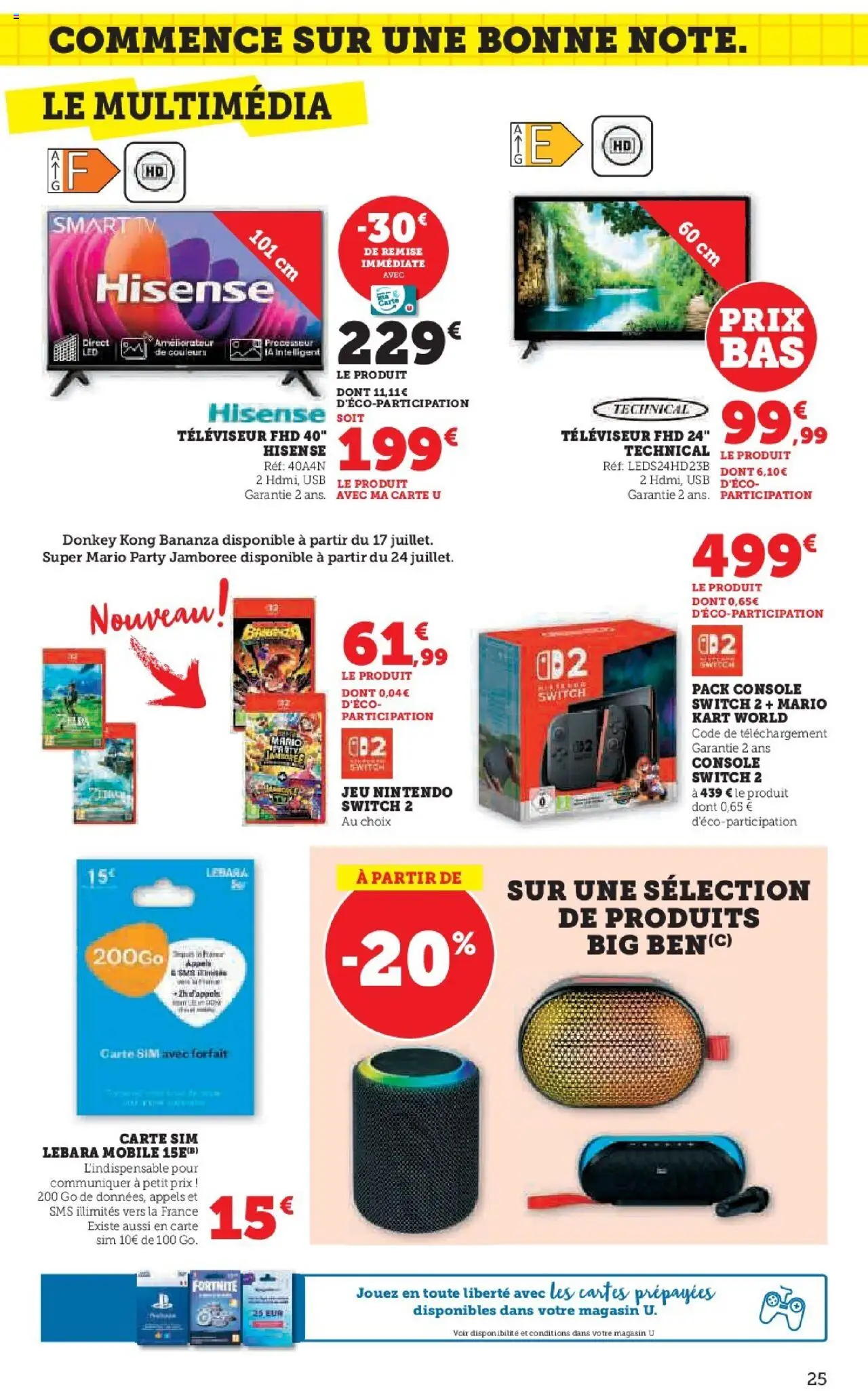 Hyper U Les prix bas La Rentrée - page 25 - valable à partir du 16/07/2025