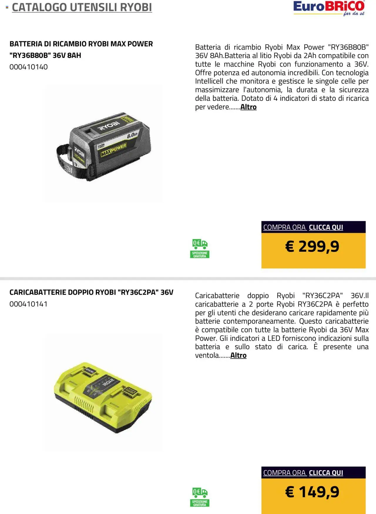 Eurobrico Utensili Ryobi catalogo - pagina 63 - valido dal 23/07/2025