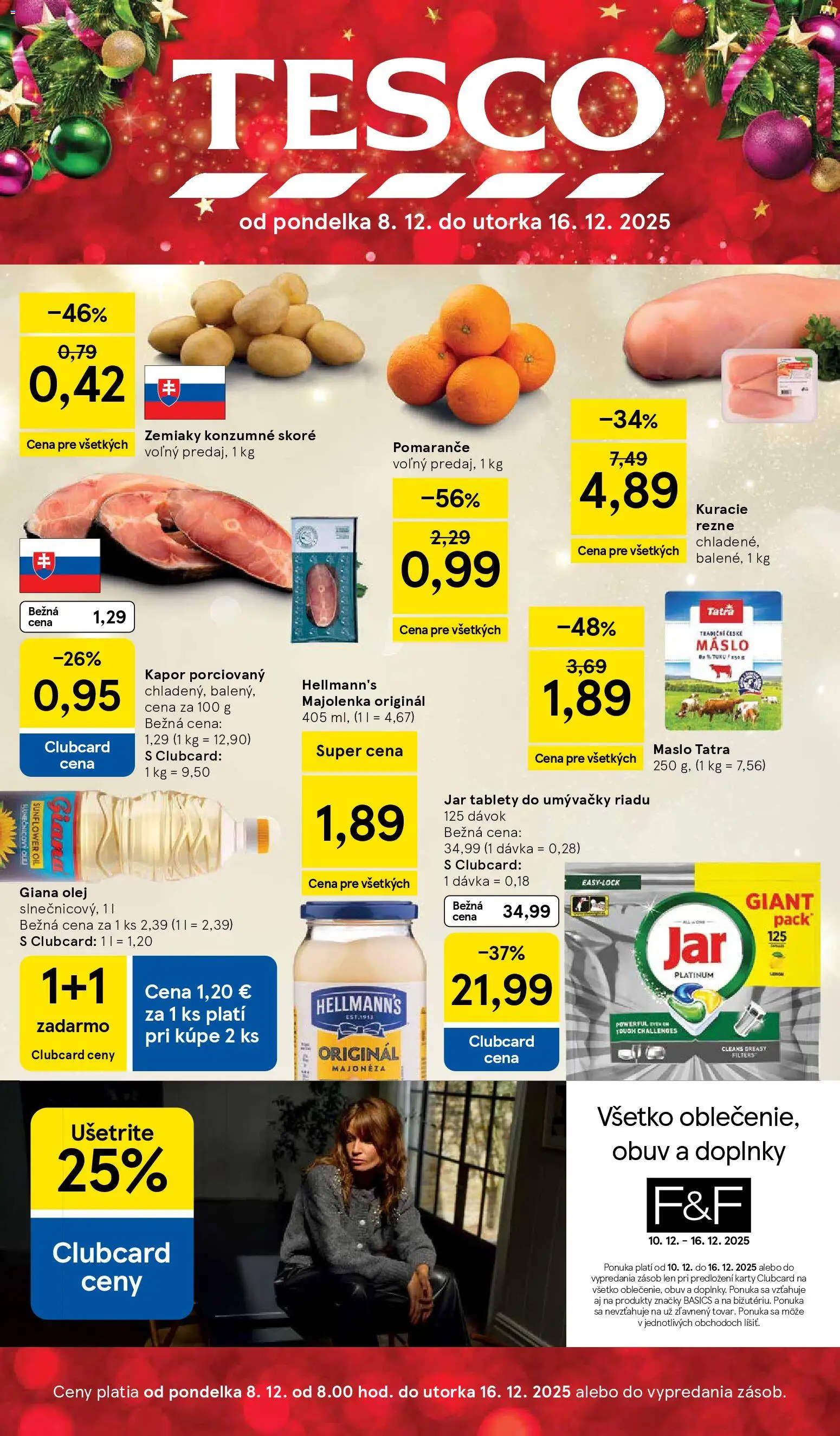 Tesco Hypermarket - leták - strana 1- platný od 08.12.2025