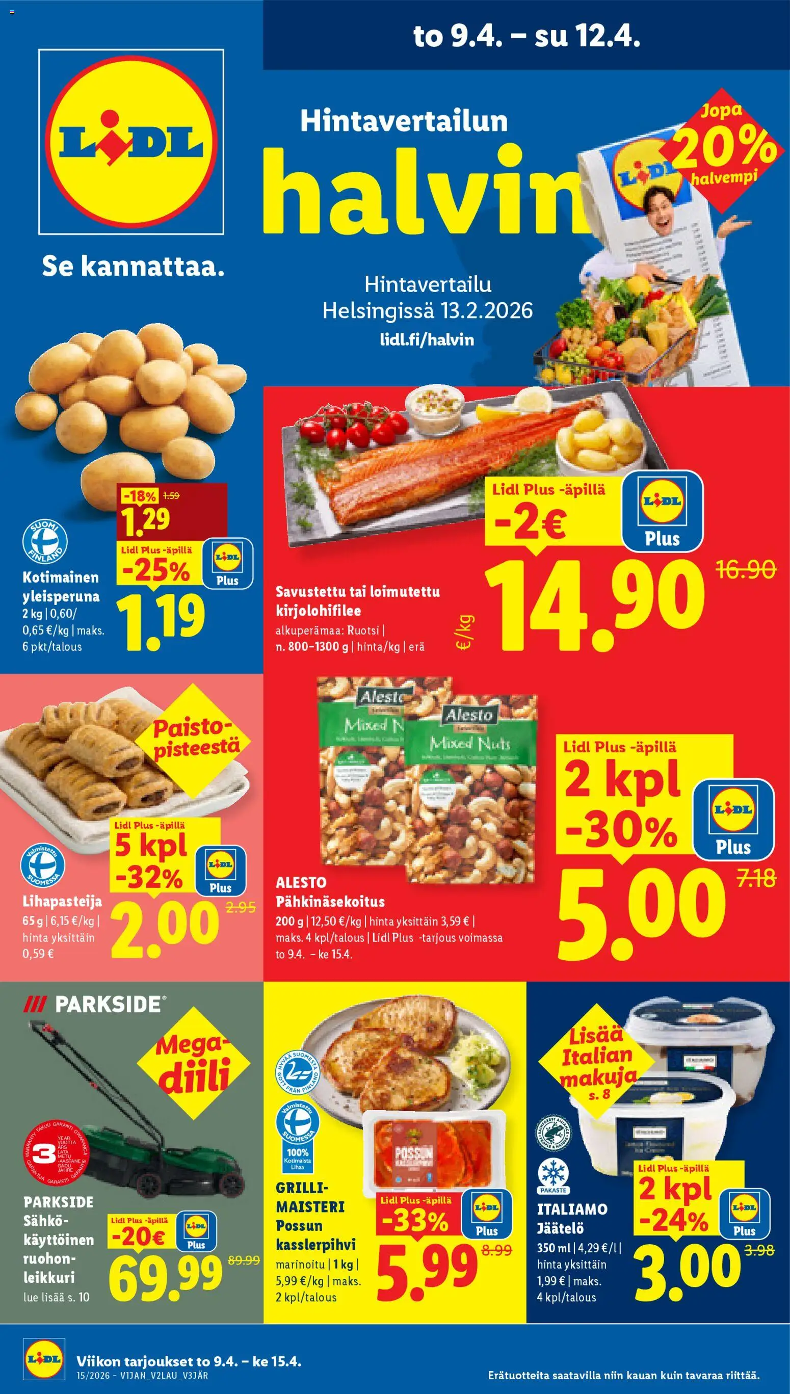 Lidl tarjoukset - sivu 1- voimassa alkaen 09/04/2026