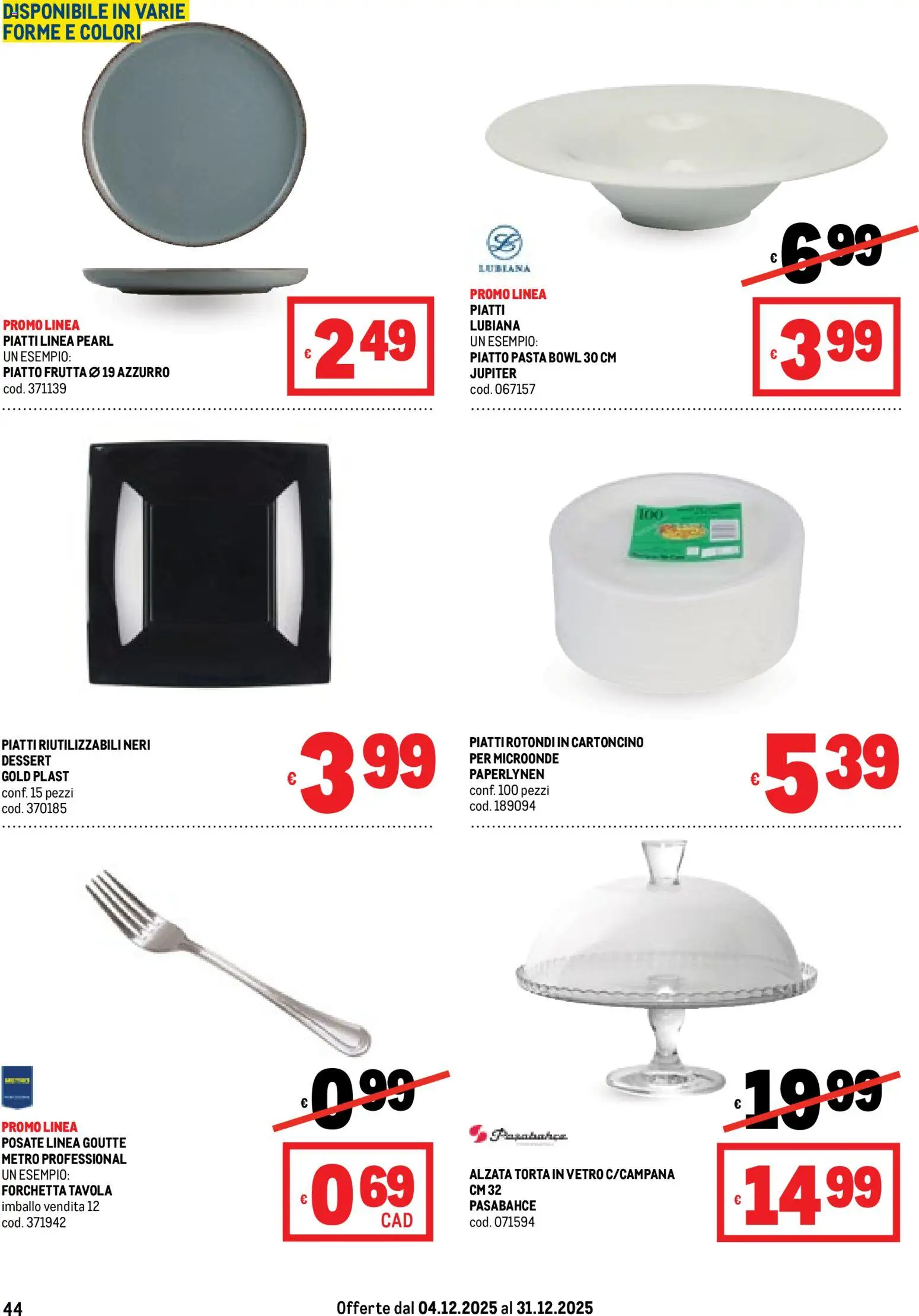 Volantino Metro	 - pagina 44 - valido dal 04/12/2025
