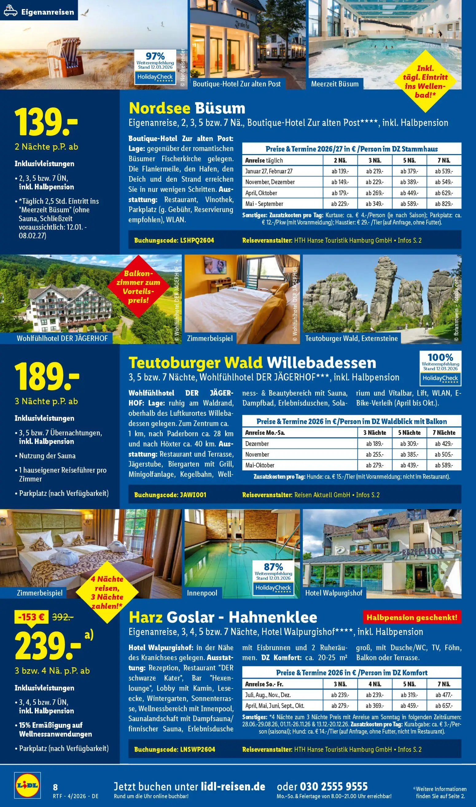 Lidl Reisen Prospekt 	 - Seite 8 - gültig ab 11.04.2026